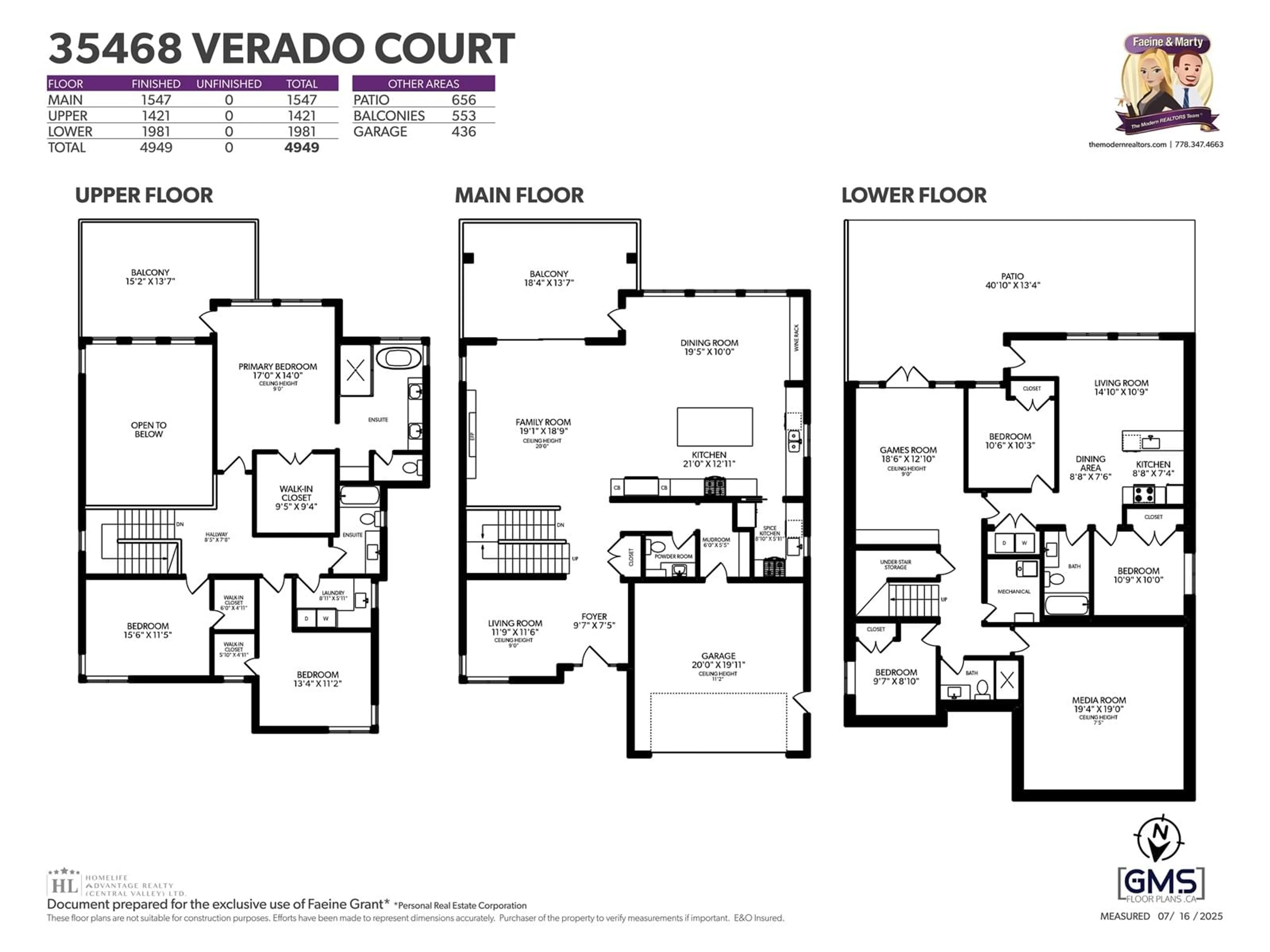 Floor plan for 35468 VERADO, Abbotsford British Columbia V3G0G2