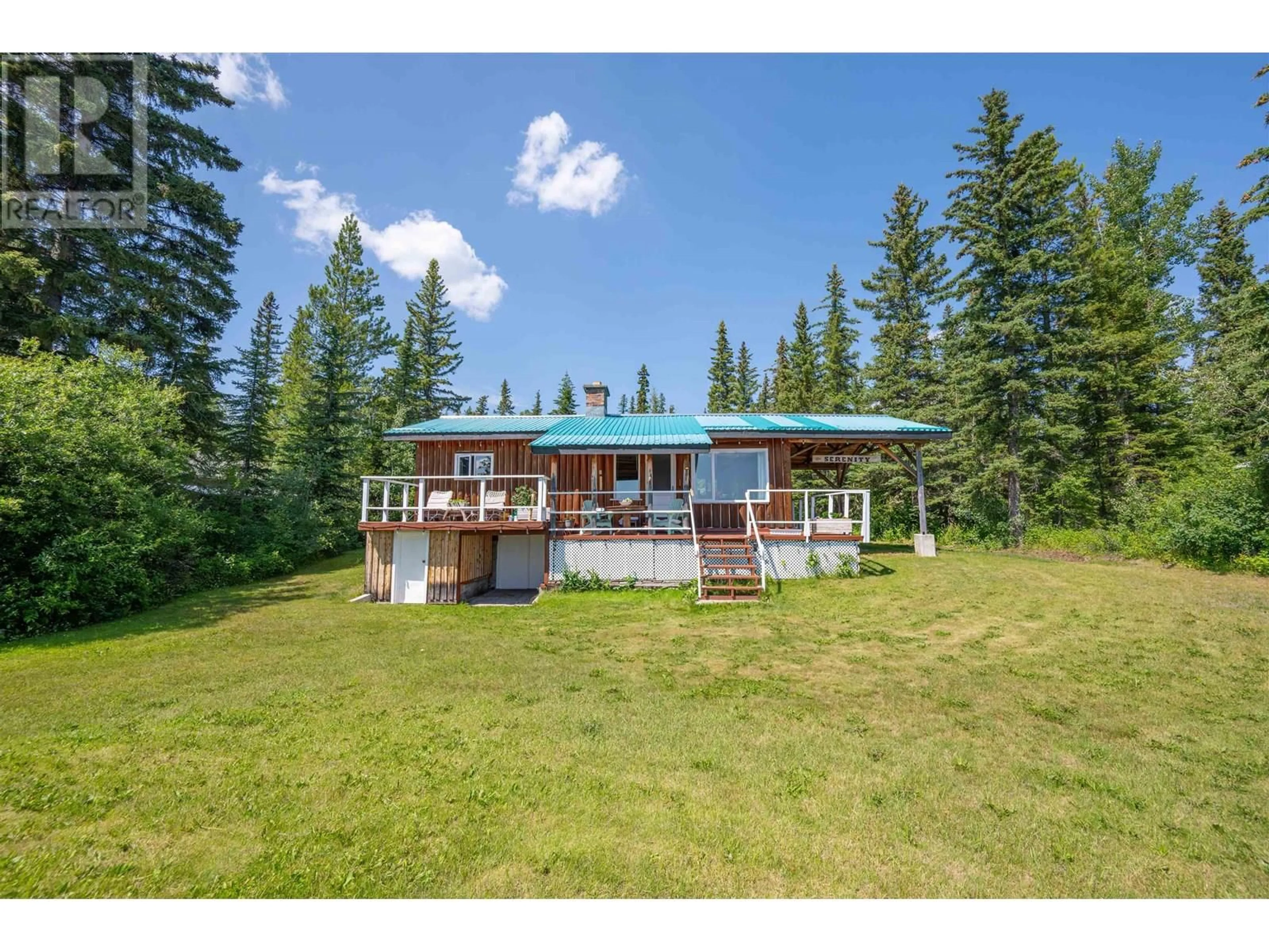 A pic from outside/outdoor area/front of a property/back of a property/a pic from drone, water/lake/river/ocean view for 56595 BEAUMONT ROAD, Vanderhoof British Columbia V0J3A3