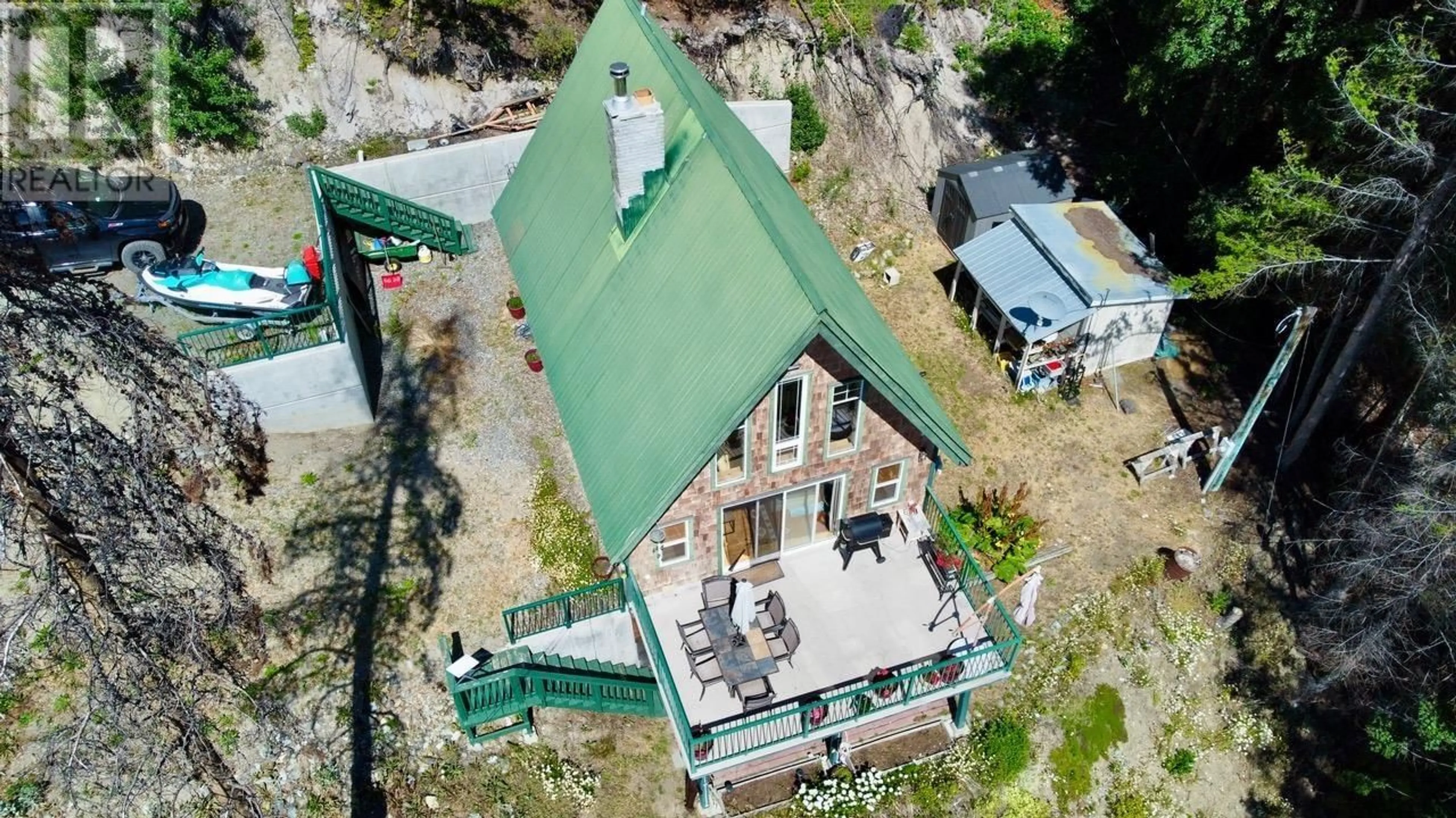 A pic from outside/outdoor area/front of a property/back of a property/a pic from drone, building for 9348 GUN LAKE ROAD, Pemberton British Columbia V0K1P0