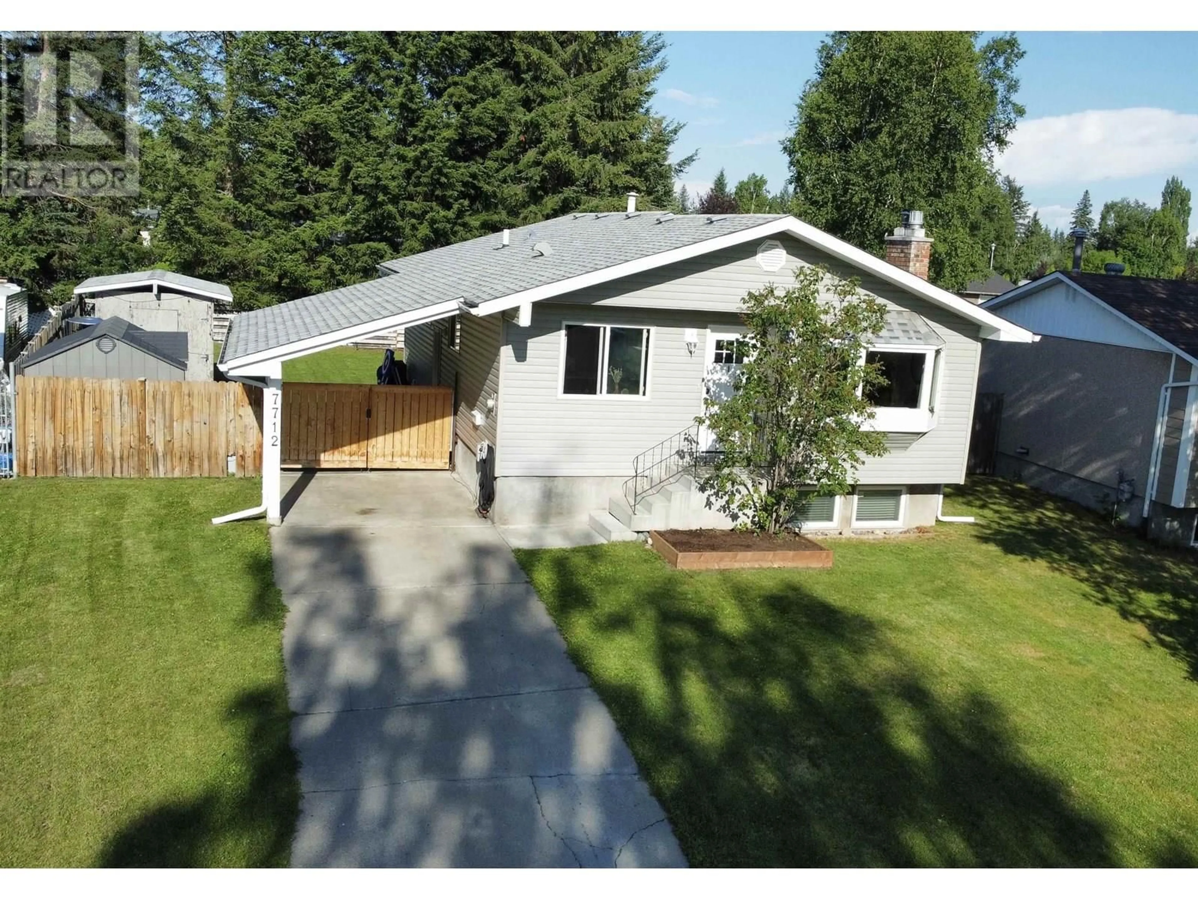Home with vinyl exterior material, street for 7712 MARIONOPOLIS PLACE, Prince George British Columbia V2N3L5
