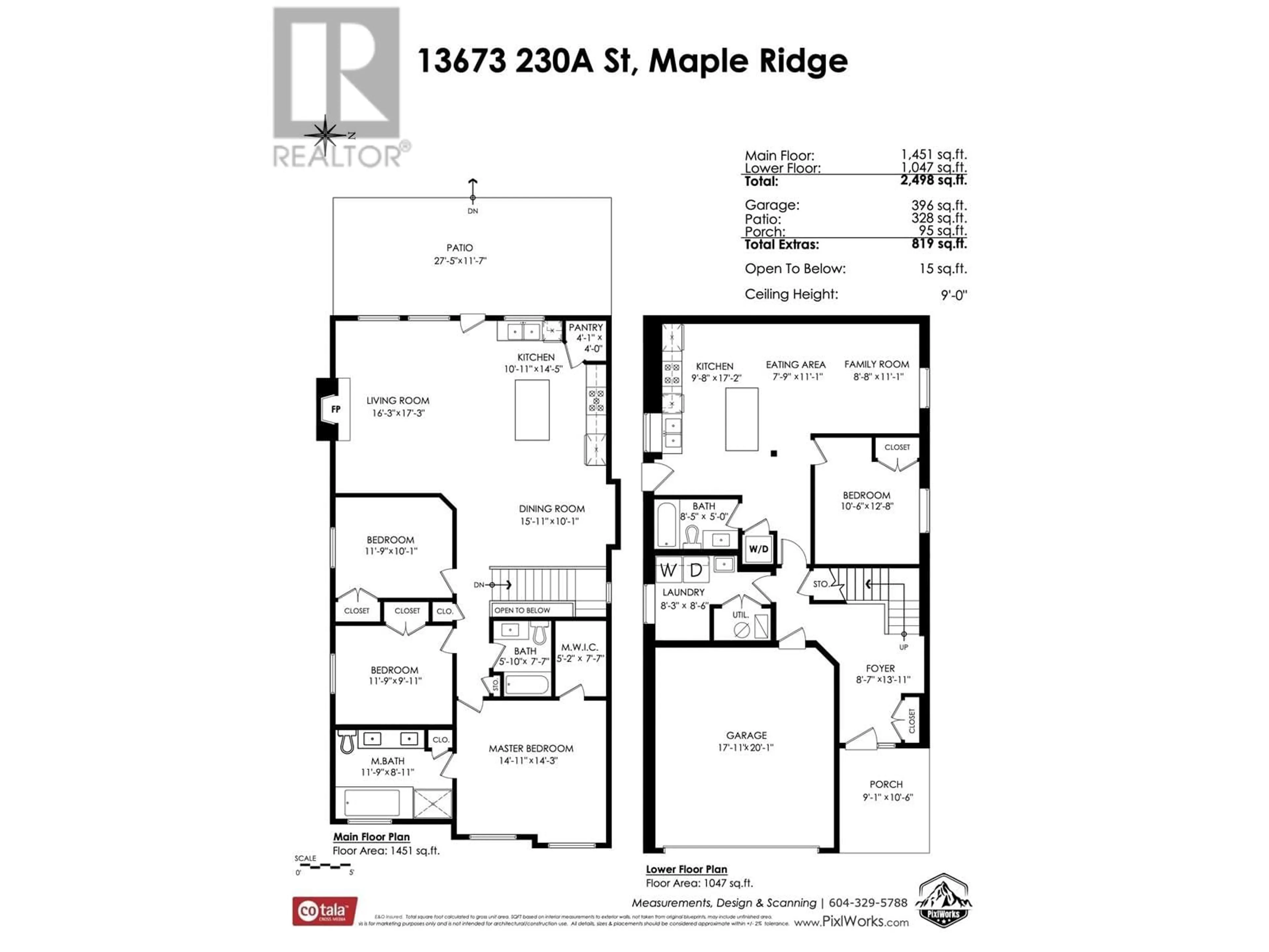 Floor plan for 13673 230A STREET, Maple Ridge British Columbia V4R0G4