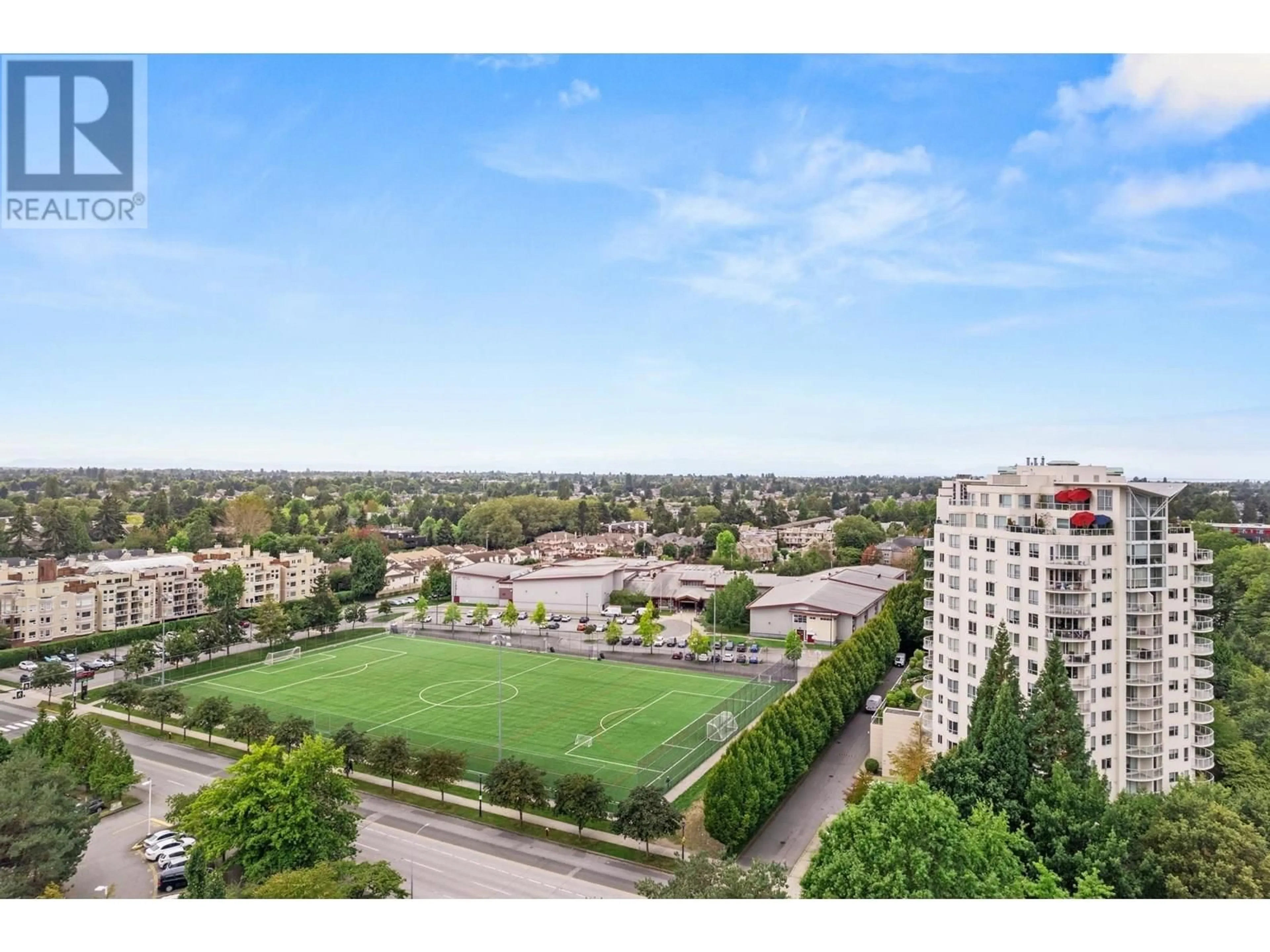 A pic from outside/outdoor area/front of a property/back of a property/a pic from drone, city buildings view from balcony for 405 - 7680 GRANVILLE AVENUE, Richmond British Columbia V6Y4B9