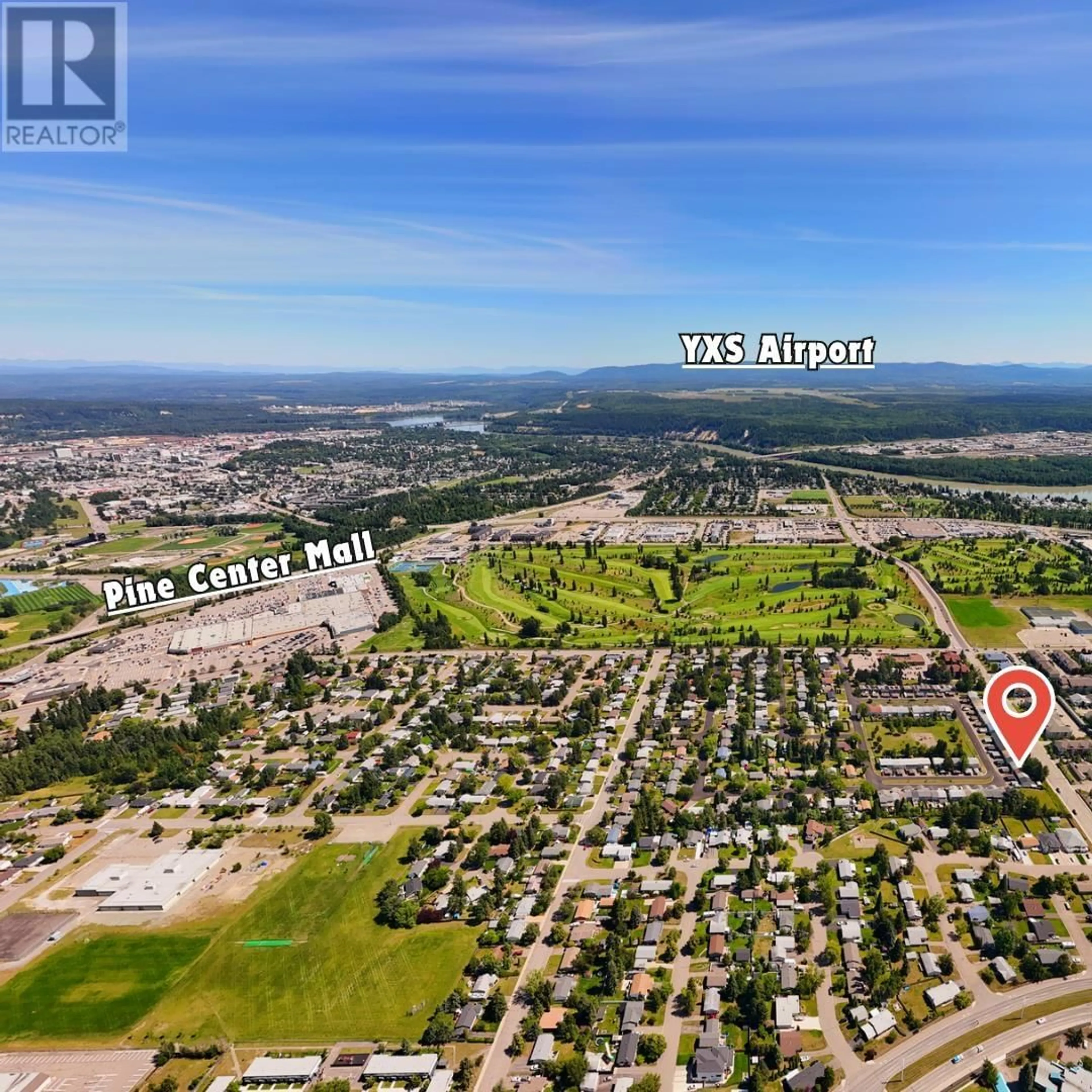 A pic from outside/outdoor area/front of a property/back of a property/a pic from drone, street for 409 BEECH CRESCENT, Prince George British Columbia V2N1K8