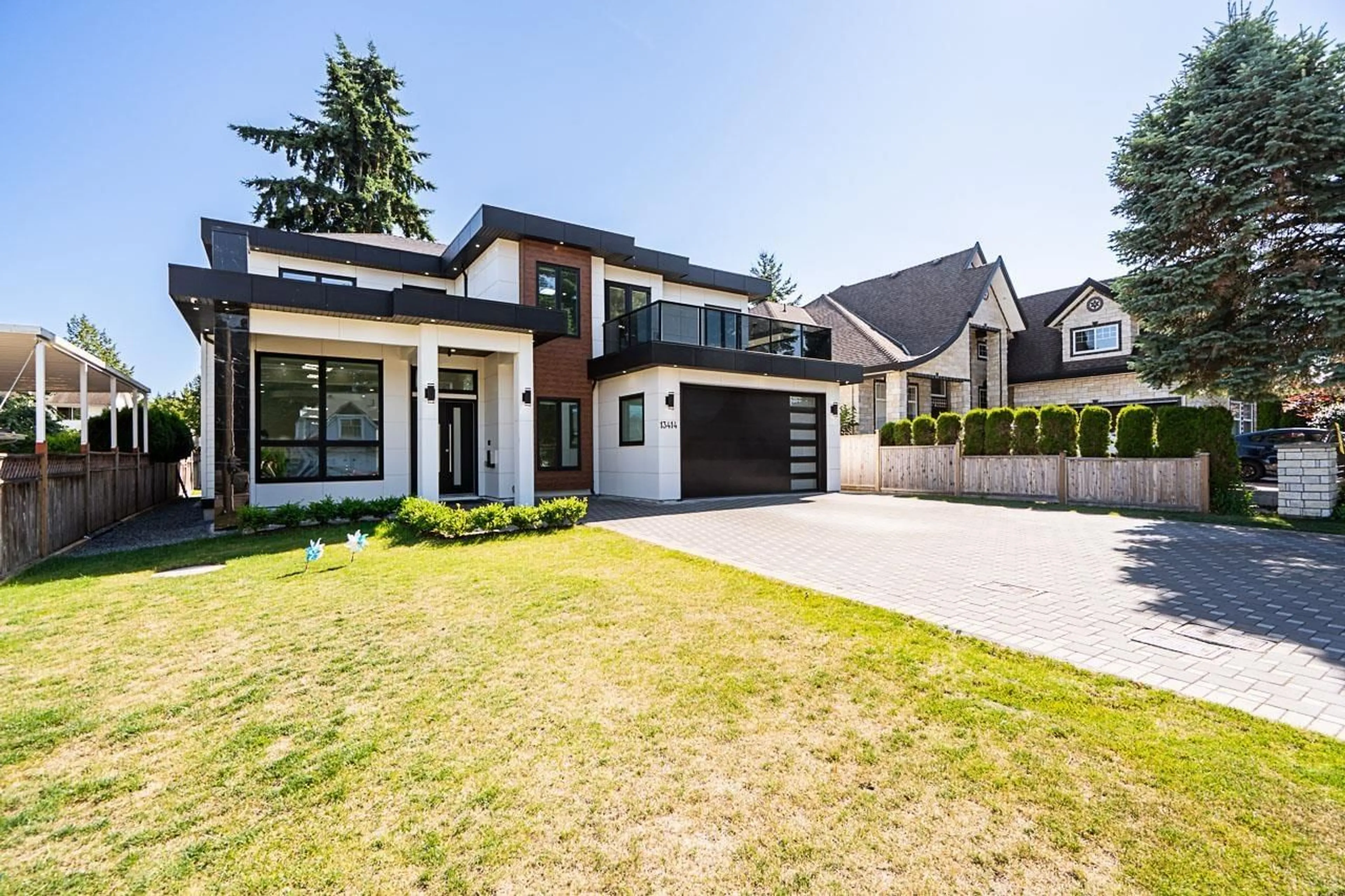 Home with brick exterior material, street for 13414 60, Surrey British Columbia V3X2M3