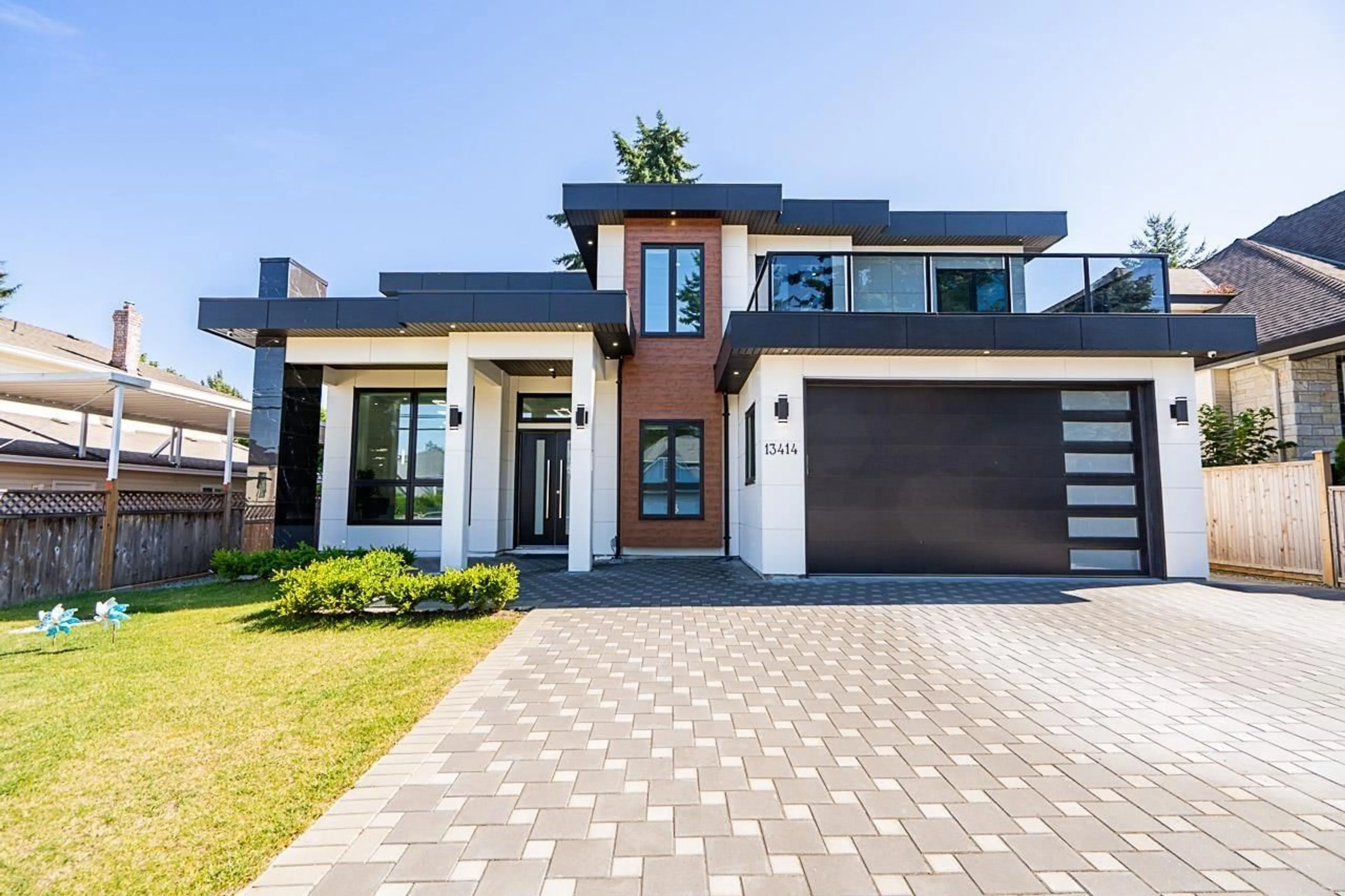 Home with brick exterior material, street for 13414 60, Surrey British Columbia V3X2M3