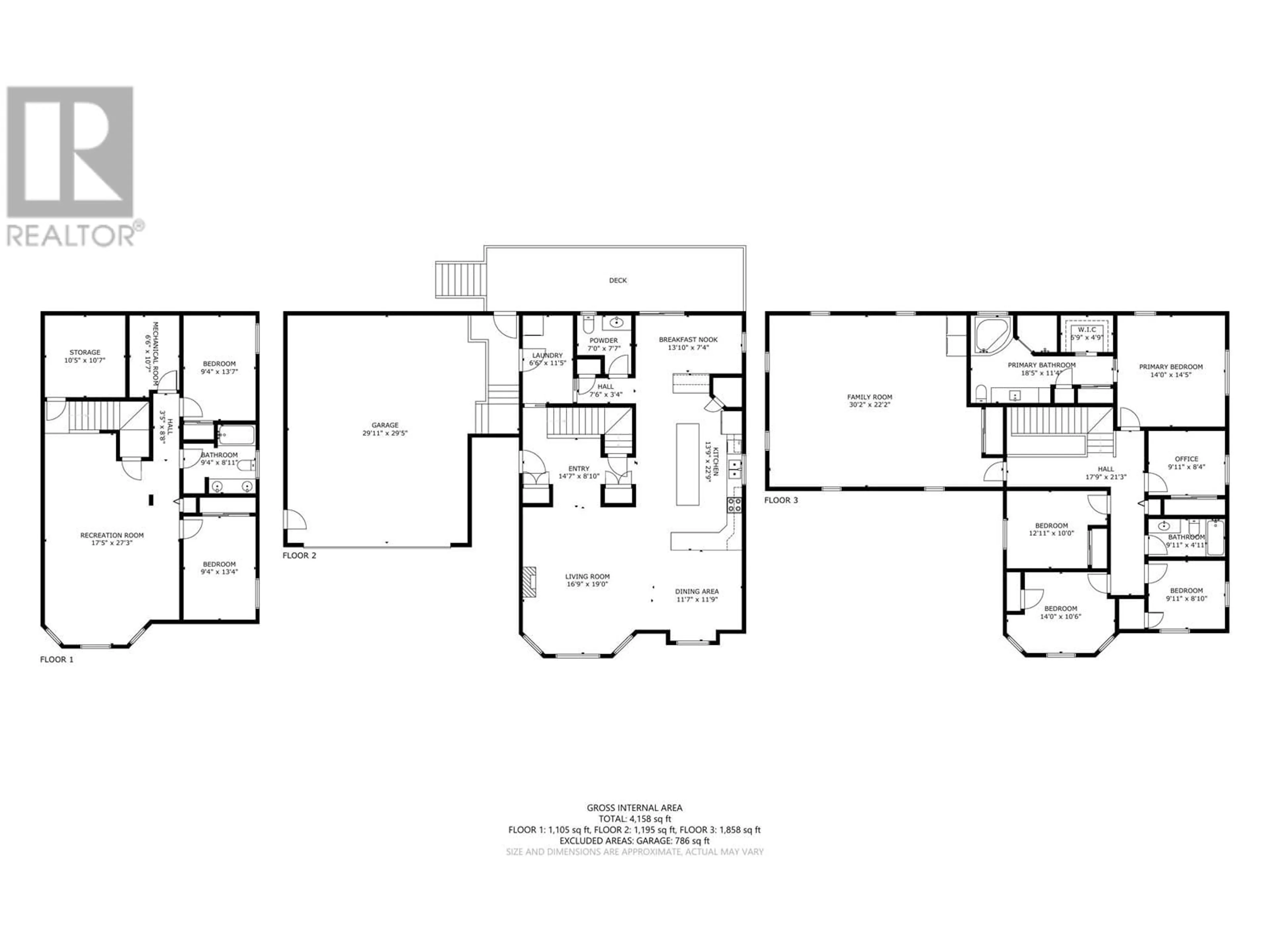 Floor plan for 11716 88 STREET, Fort St. John British Columbia V1J0H8