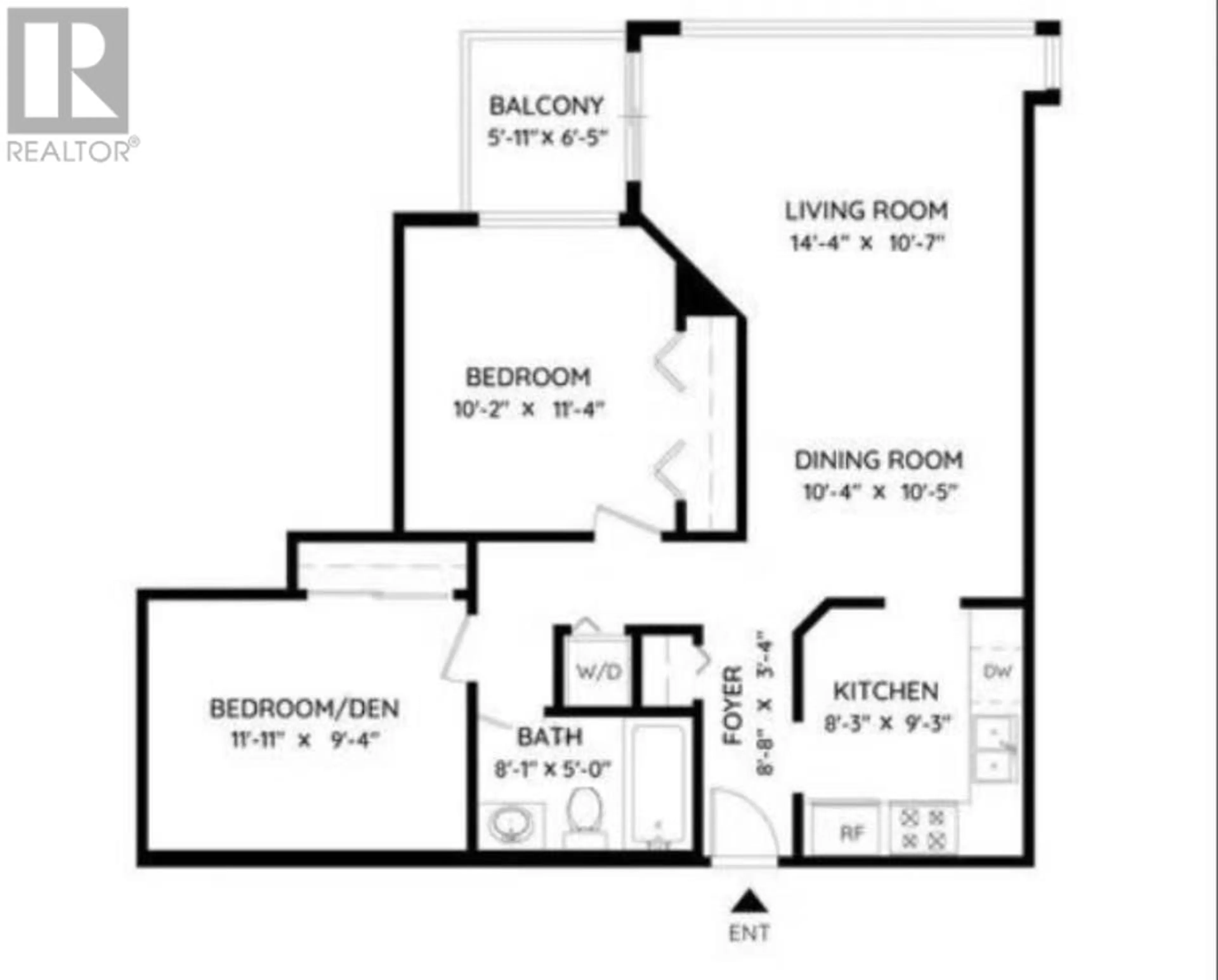 Floor plan for 1302 - 8238 SABA ROAD, Richmond British Columbia V6Y4C7