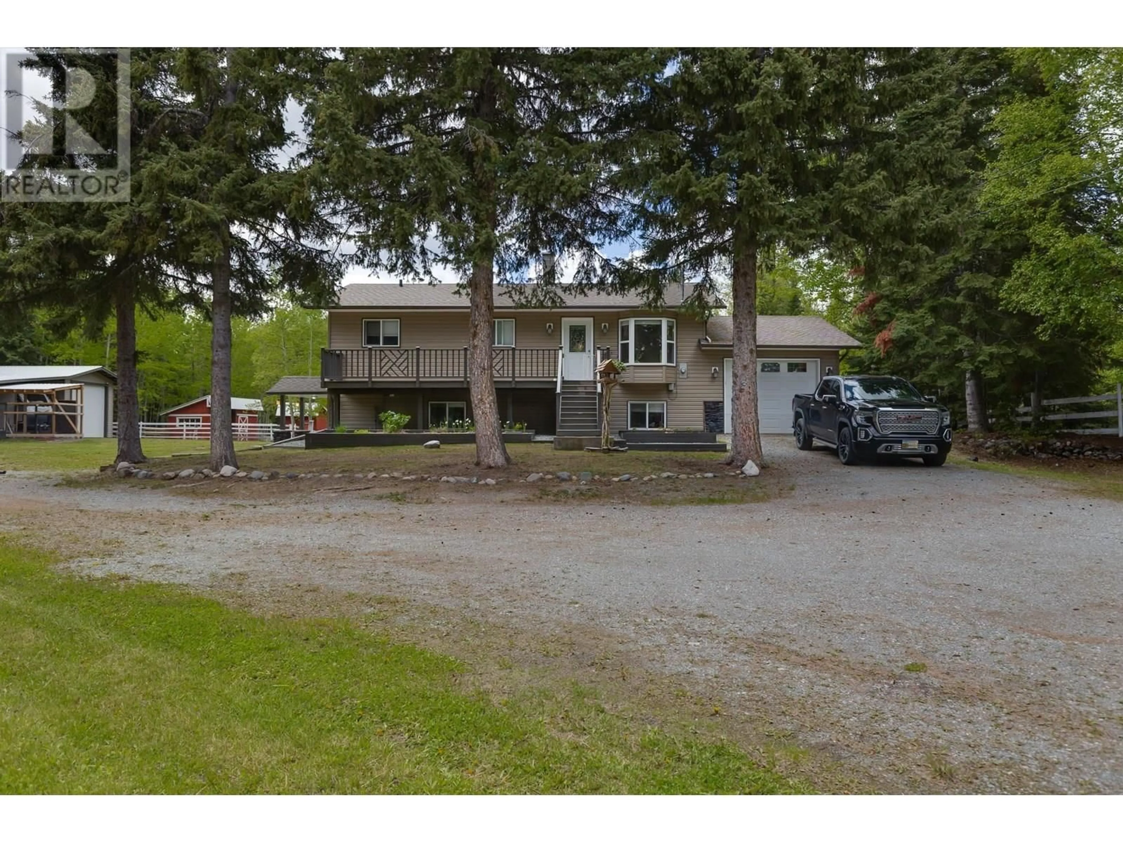 A pic from outside/outdoor area/front of a property/back of a property/a pic from drone, street for 18535 MELONIE ROAD, Prince George British Columbia V2N6G4