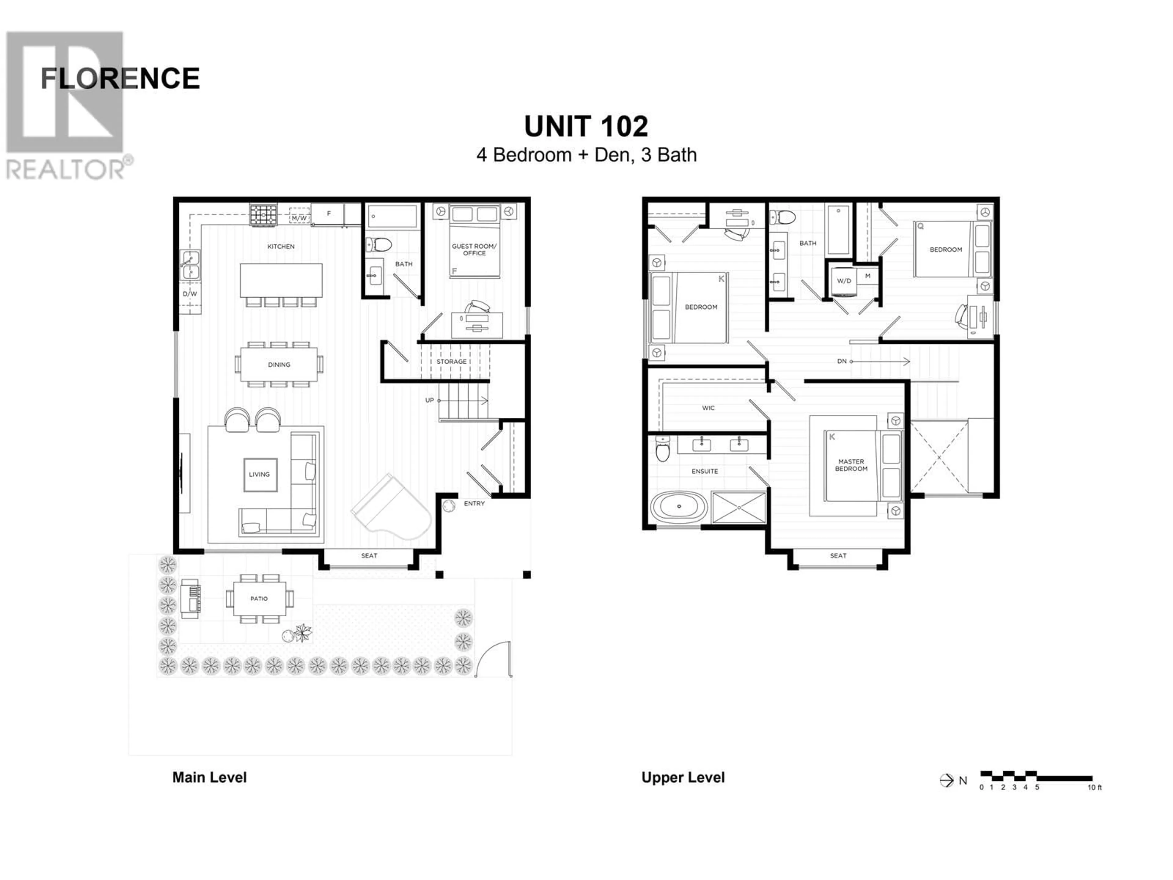 Floor plan for 102 - 692 FLORENCE STREET, Coquitlam British Columbia V3J4C8
