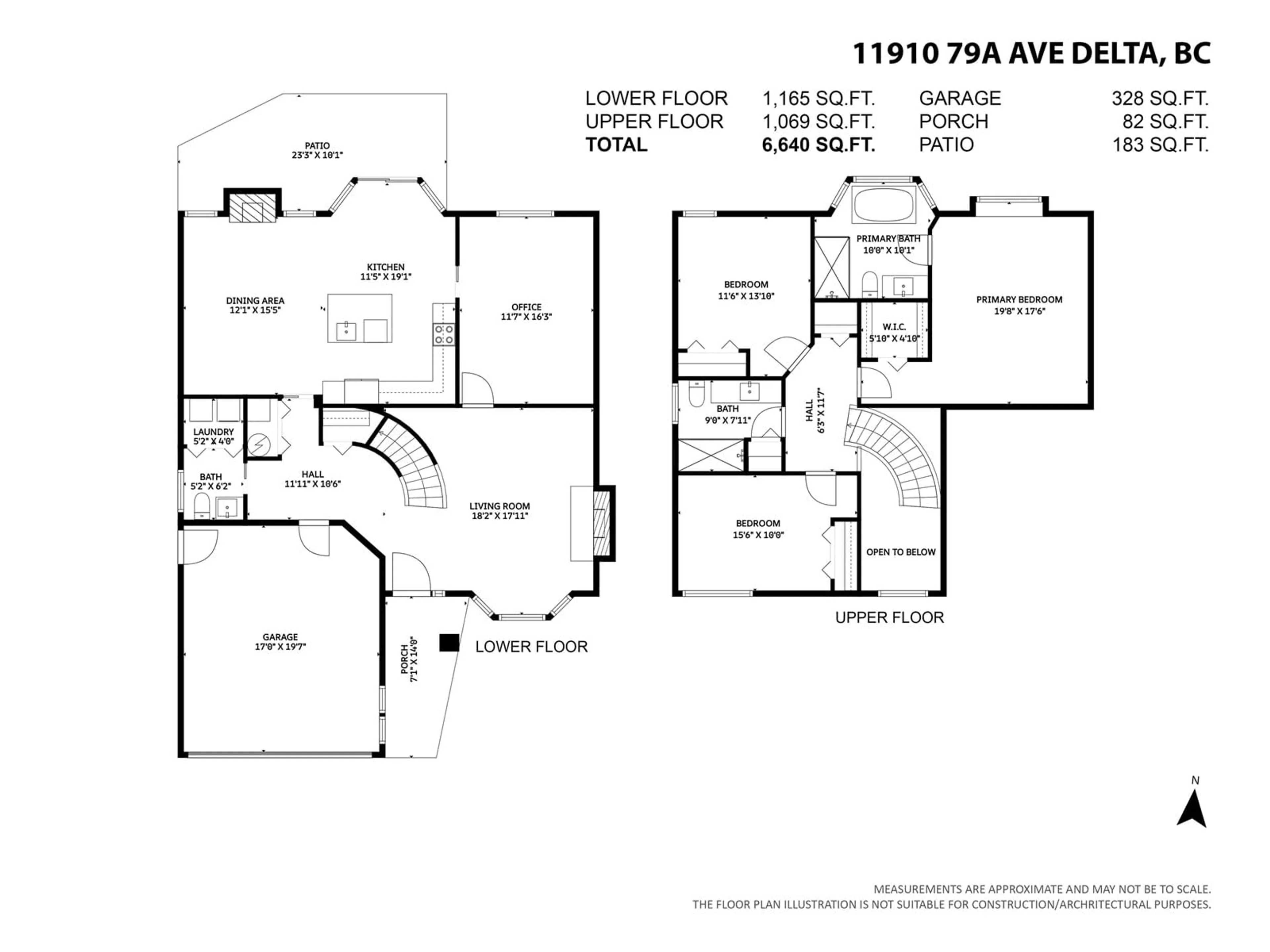 Floor plan for 11910 79A, Delta British Columbia V4C8B8