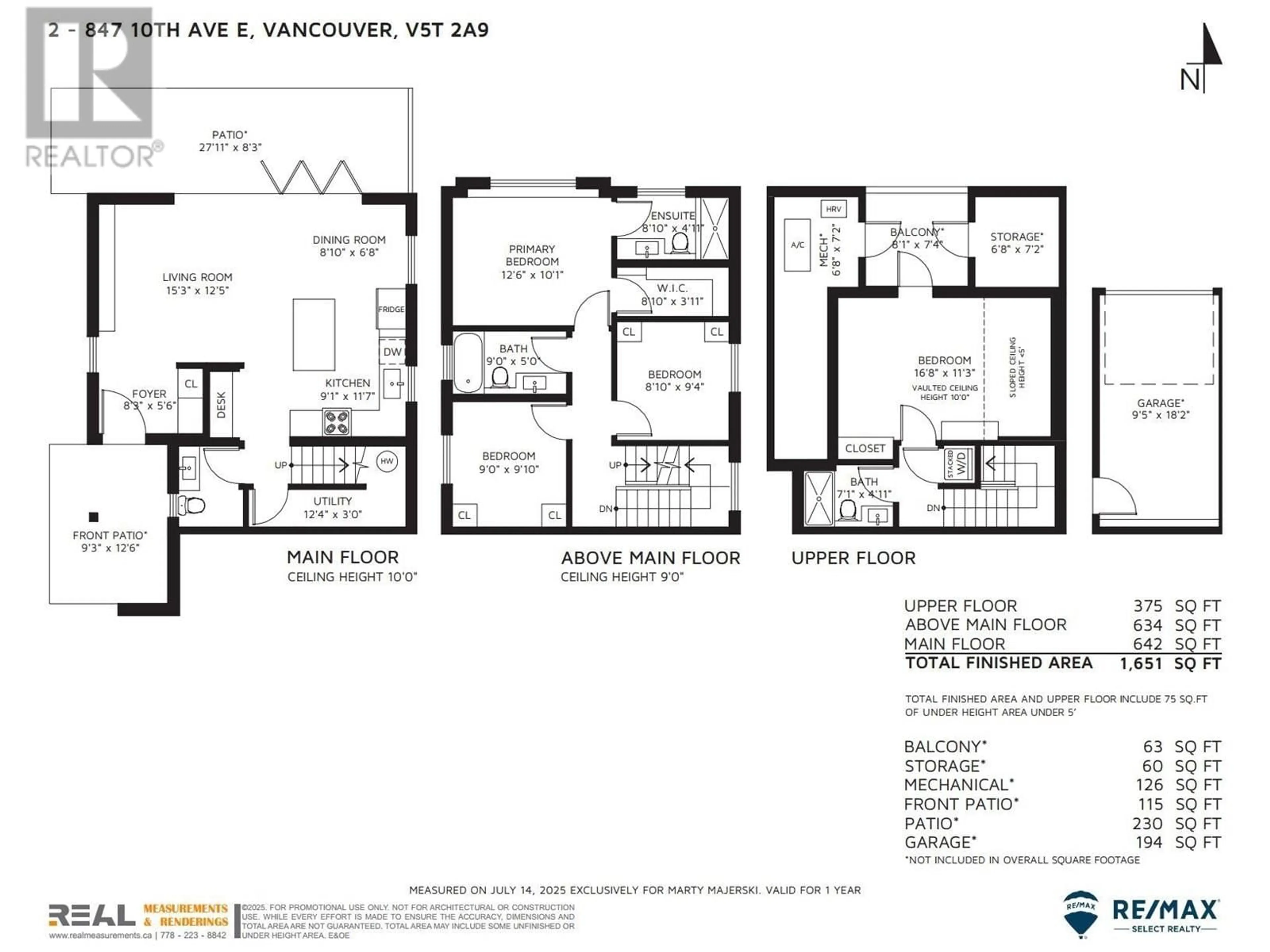 Floor plan for 2 - 847 10TH AVENUE, Vancouver British Columbia V5T2A9