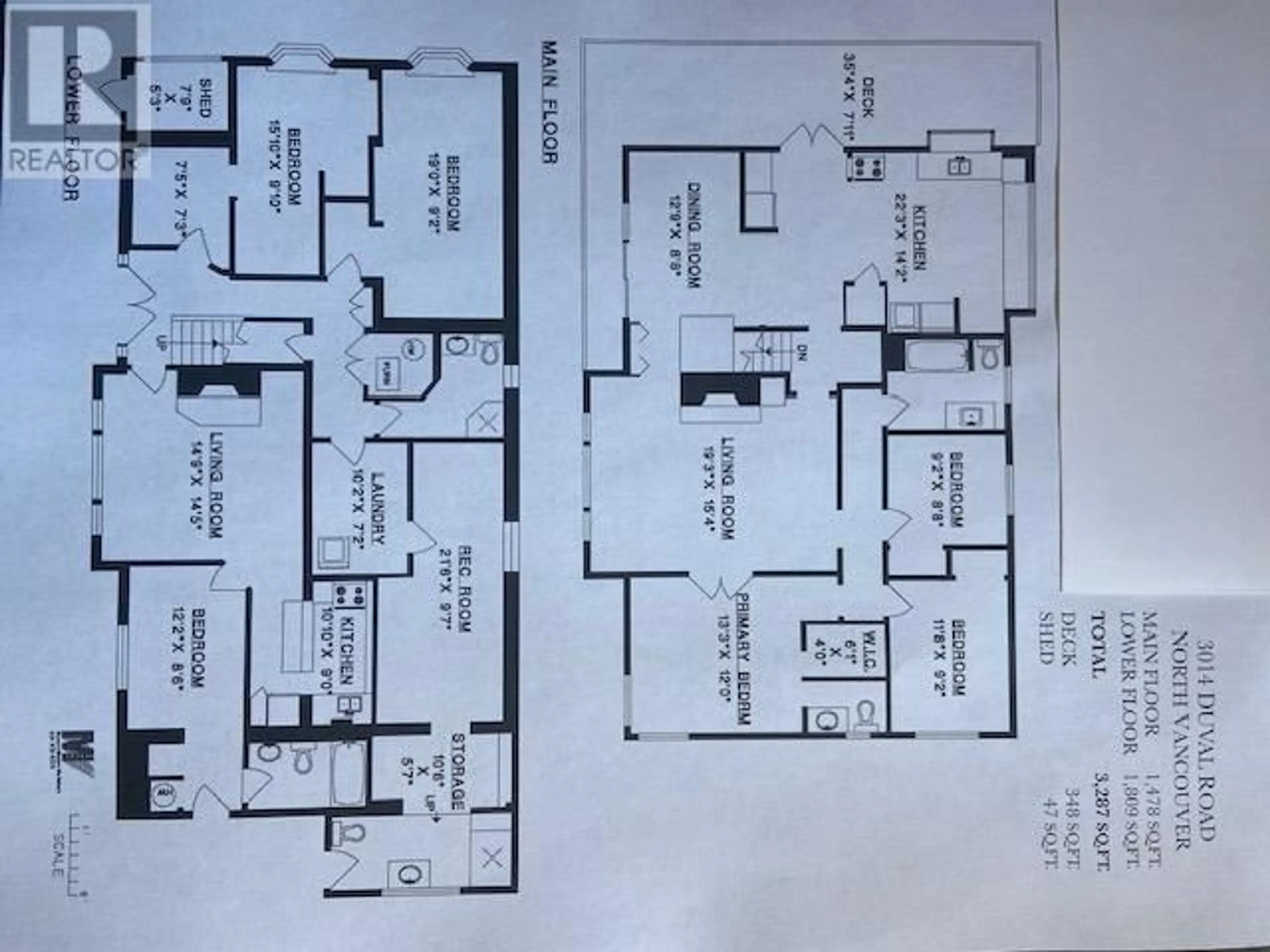 Floor plan for 3014 DUVAL ROAD, North Vancouver British Columbia V7J3E2