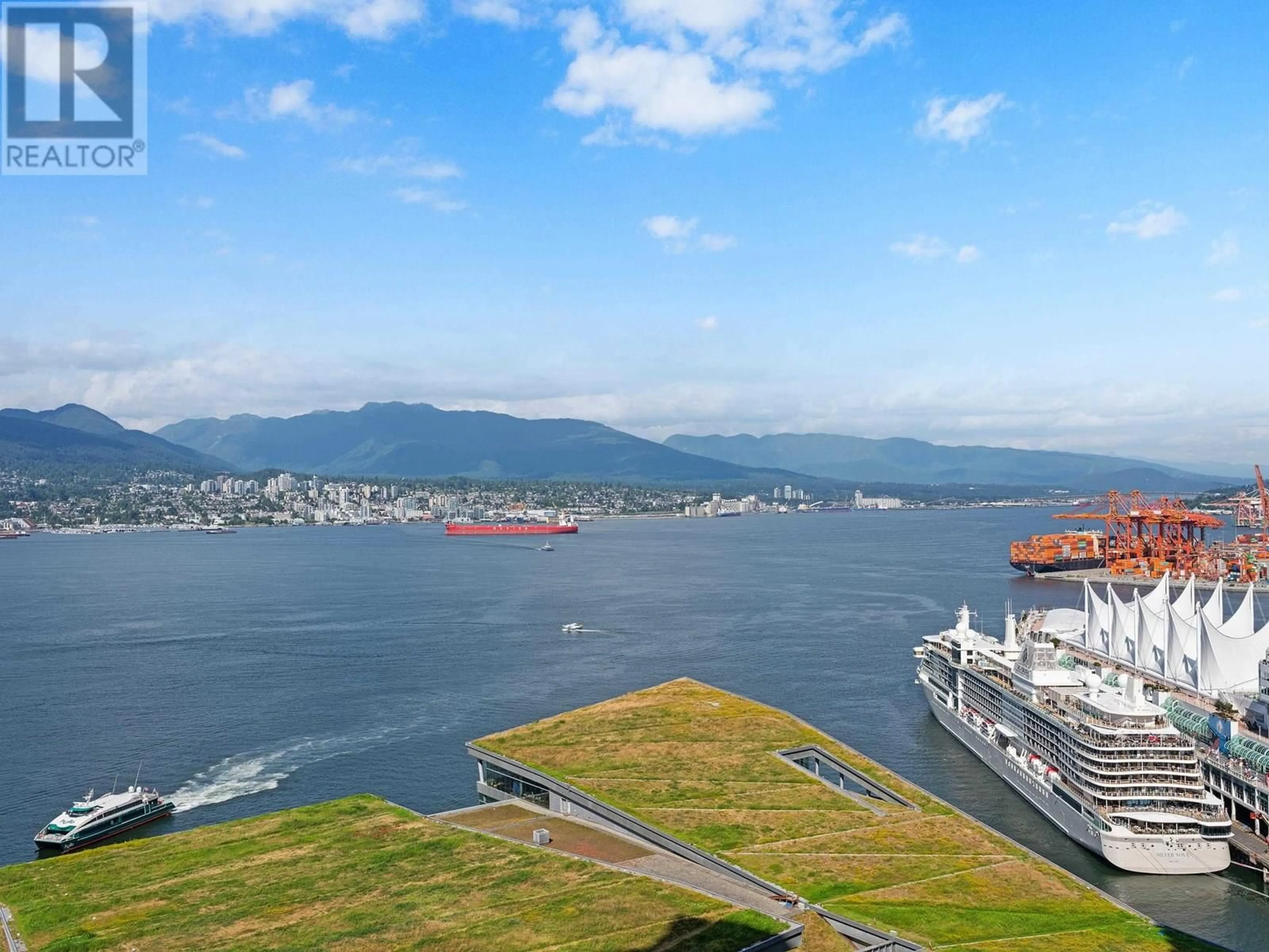 A pic from outside/outdoor area/front of a property/back of a property/a pic from drone, water/lake/river/ocean view for 2304 - 1077 CORDOVA STREET, Vancouver British Columbia V6C2C6