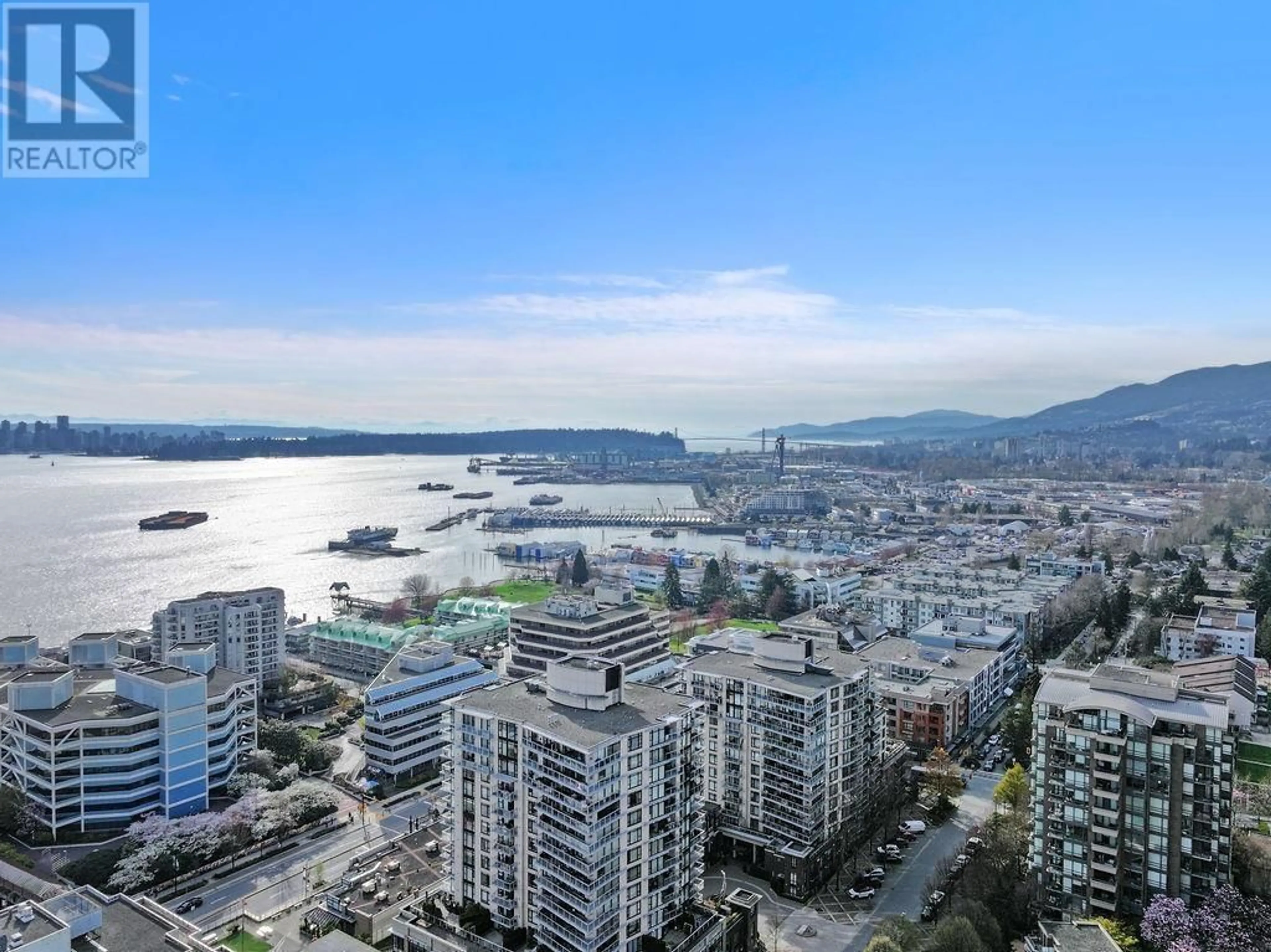 A pic from outside/outdoor area/front of a property/back of a property/a pic from drone, water/lake/river/ocean view for 408 - 170 1ST STREET, North Vancouver British Columbia V7M3P2