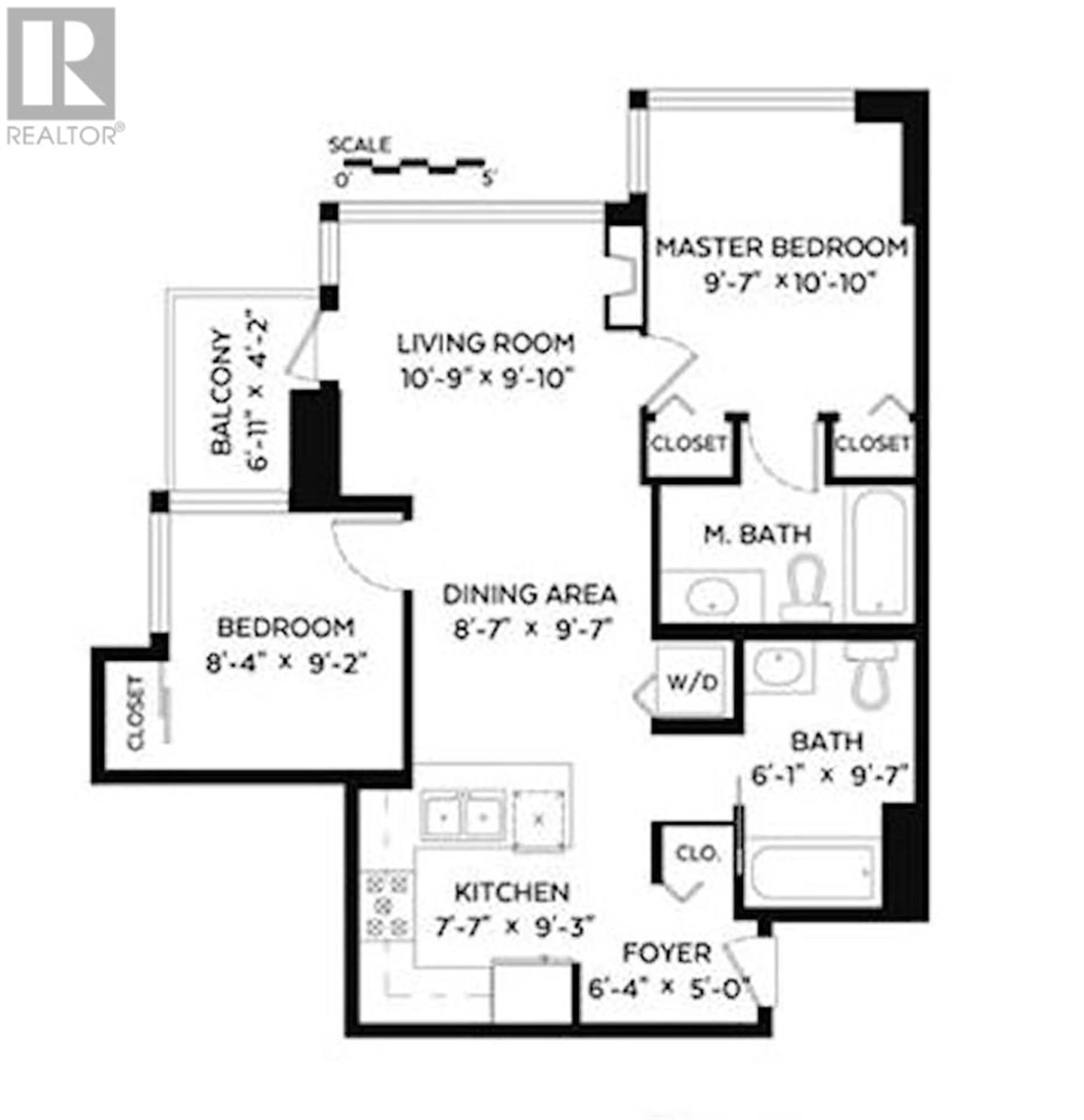 Floor plan for 408 - 170 1ST STREET, North Vancouver British Columbia V7M3P2