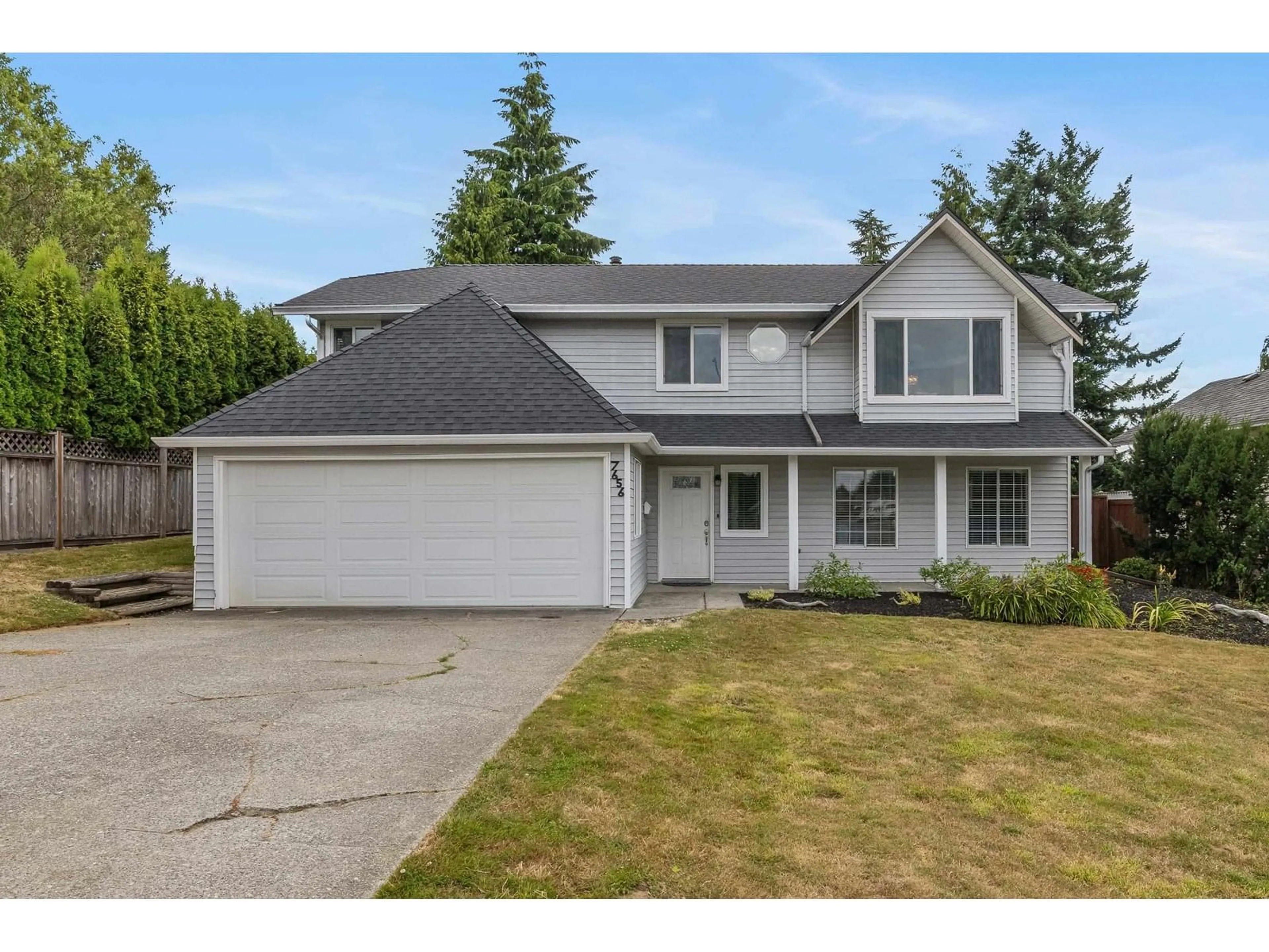 Home with vinyl exterior material, street for 7656 EIDER, Mission British Columbia V2V5A7