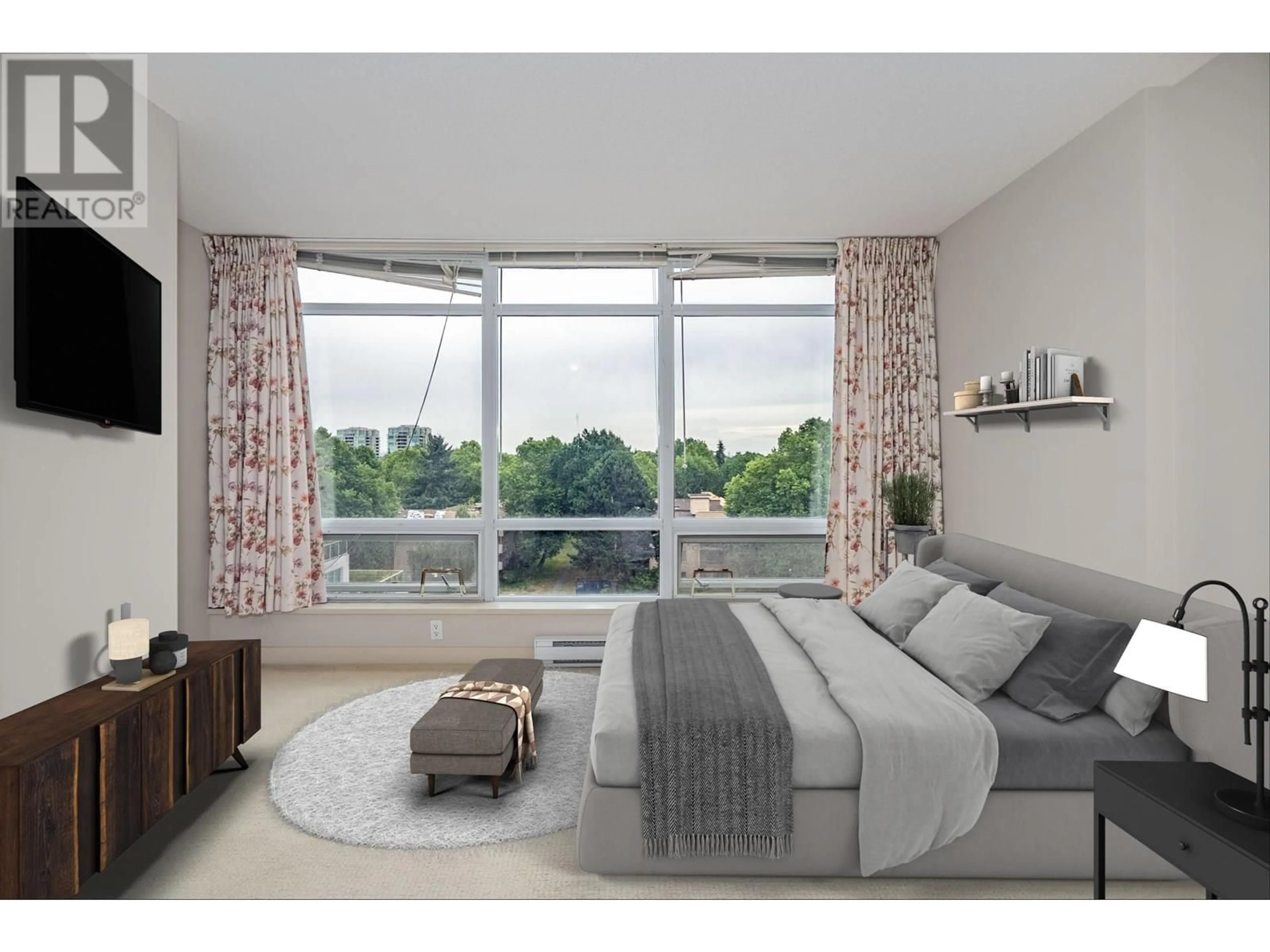 Bedroom with bed, unknown for 901 - 8288 LANSDOWNE ROAD, Richmond British Columbia V6X0B3