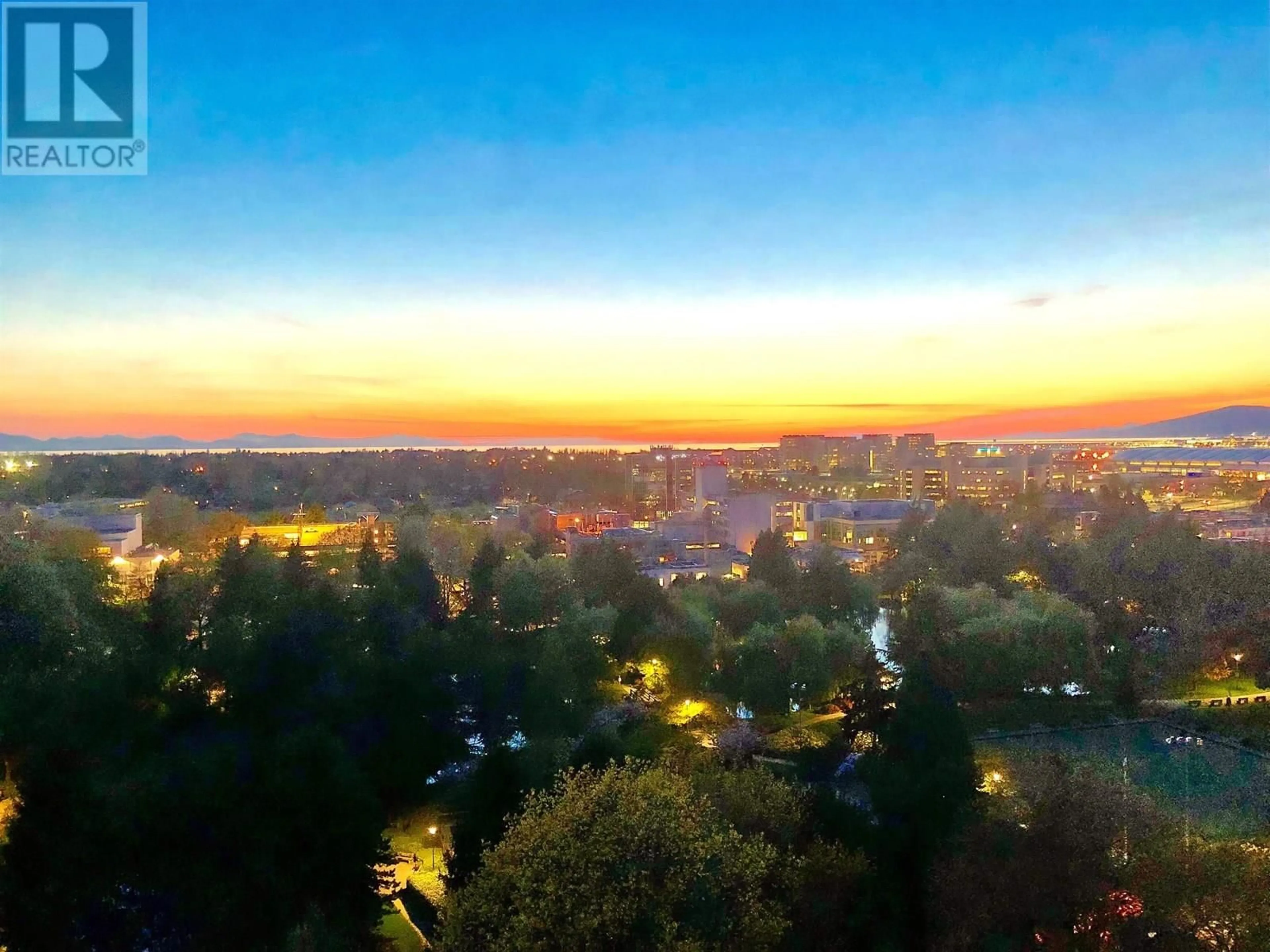 A pic from outside/outdoor area/front of a property/back of a property/a pic from drone, city buildings view from balcony for 1805 - 7368 GOLLNER AVENUE, Richmond British Columbia V6Y0H9