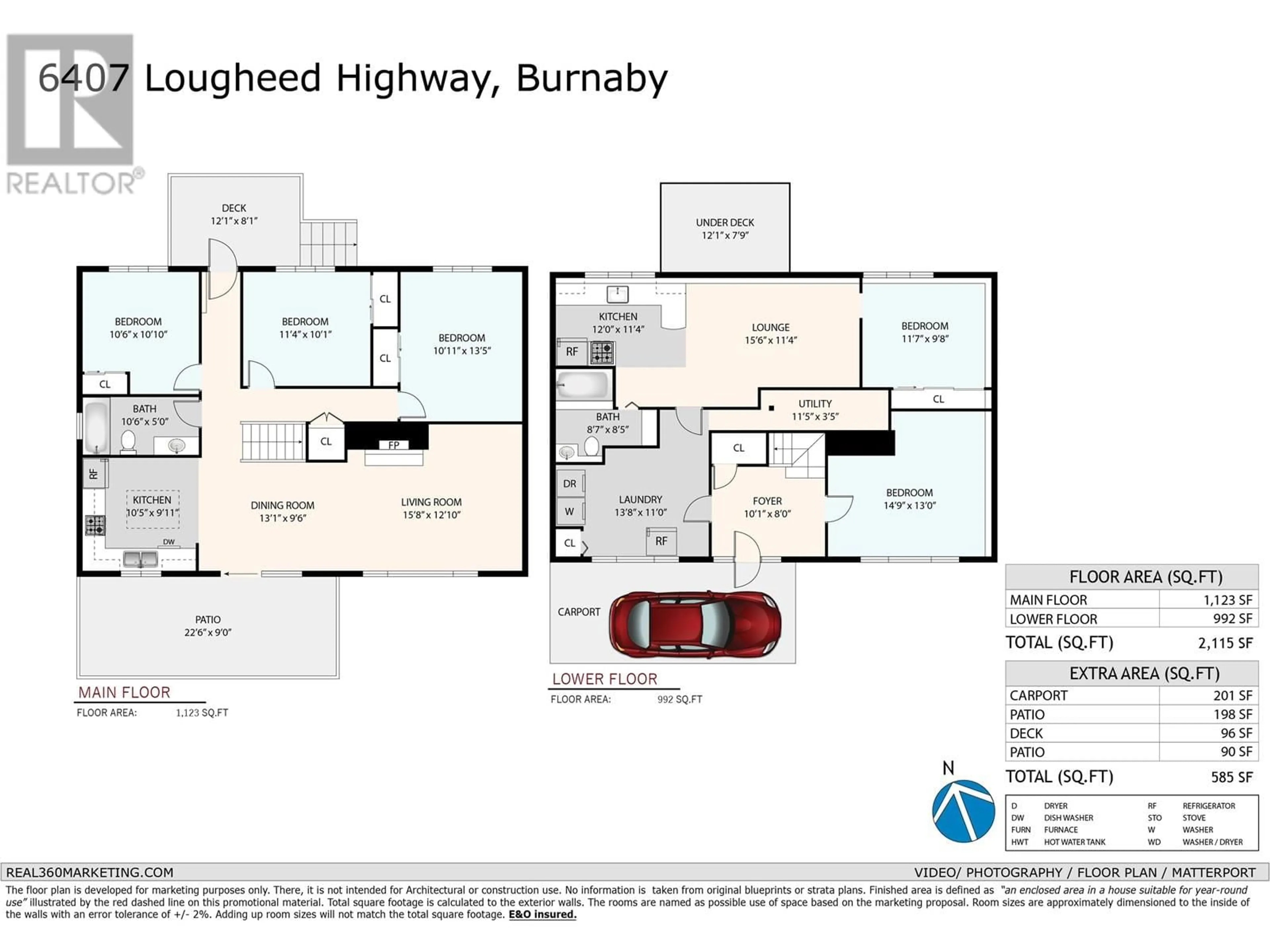Floor plan for 6407 LOUGHEED HIGHWAY, Burnaby British Columbia V3B3A1