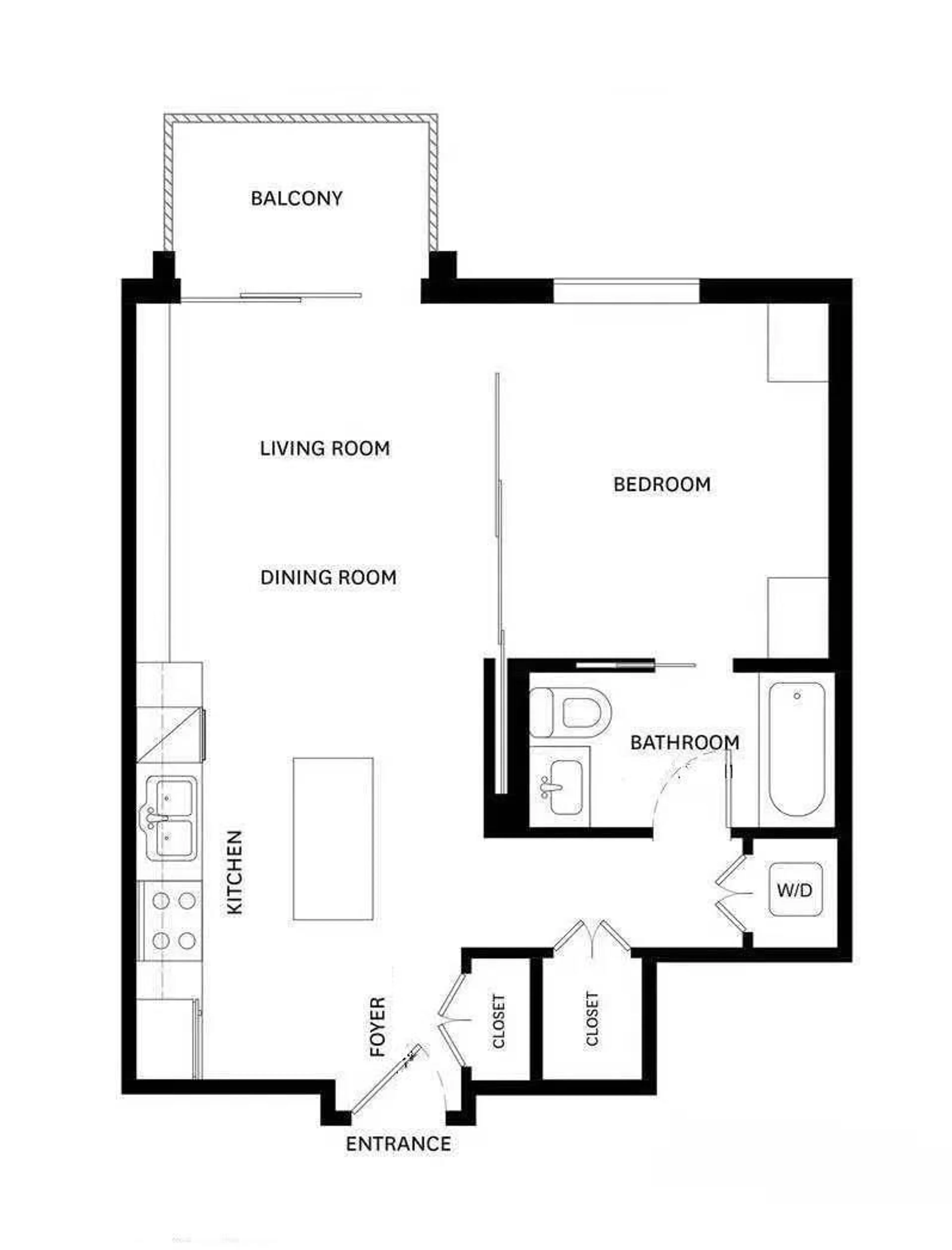 Floor plan for 3501 - 13398 104, Surrey British Columbia V3T1V6