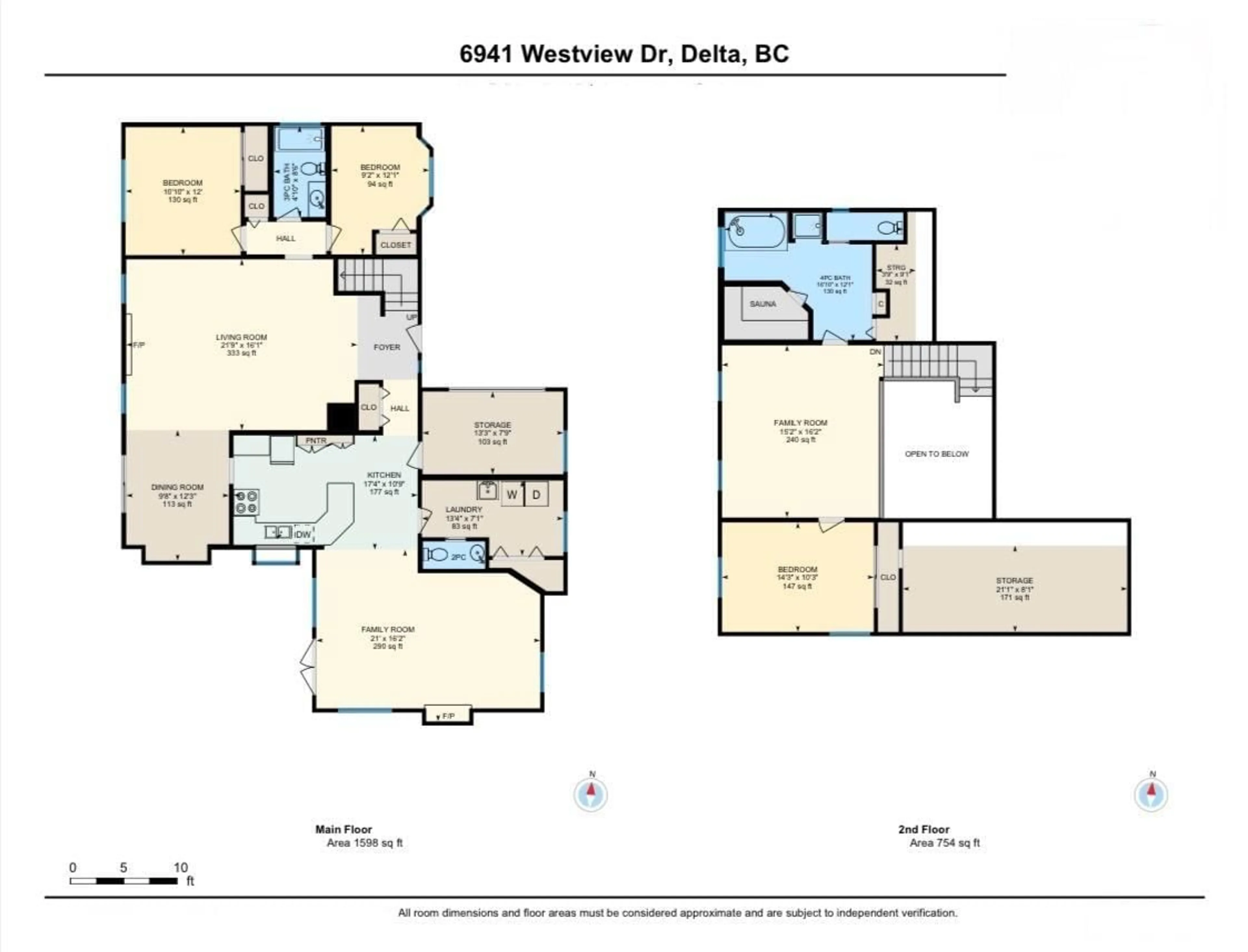 Floor plan for 6941 WESTVIEW, Delta British Columbia V4E2L7