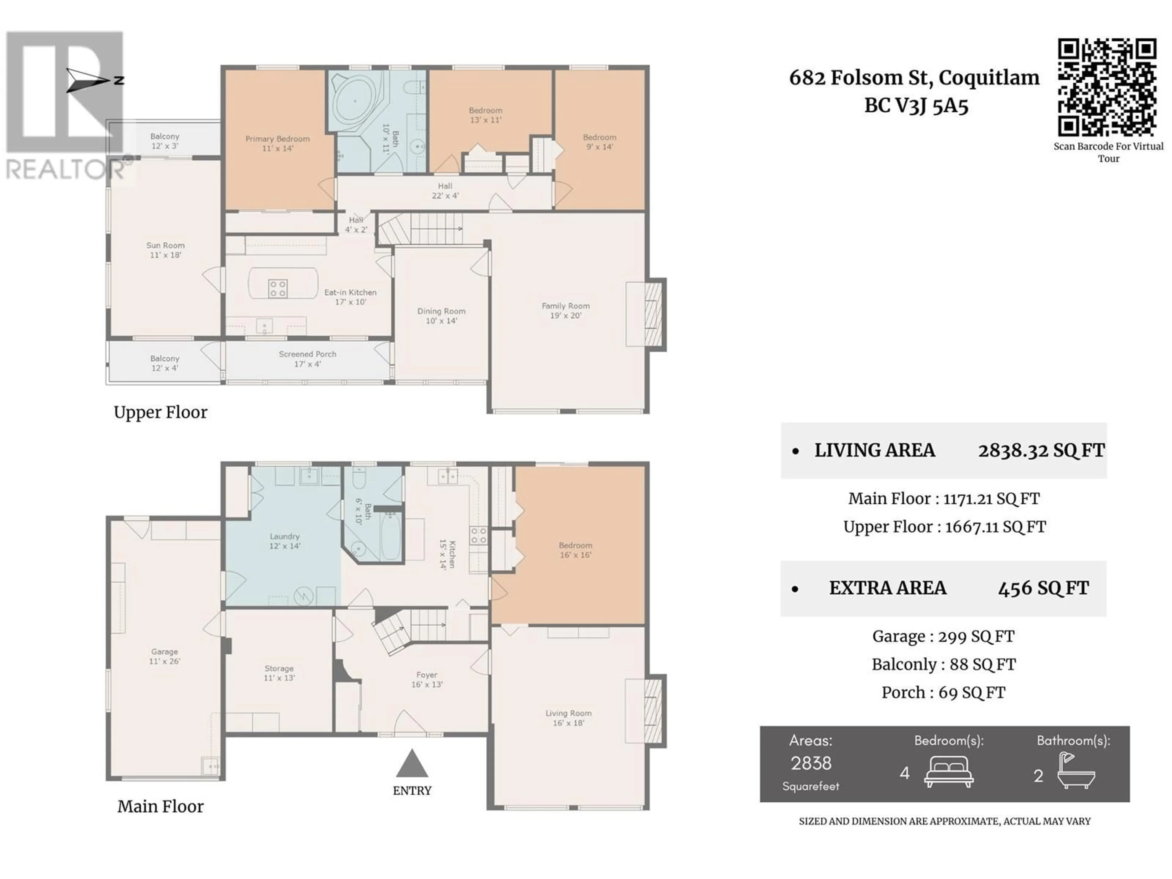 Floor plan for 682 FOLSOM STREET, Coquitlam British Columbia V3J5A5