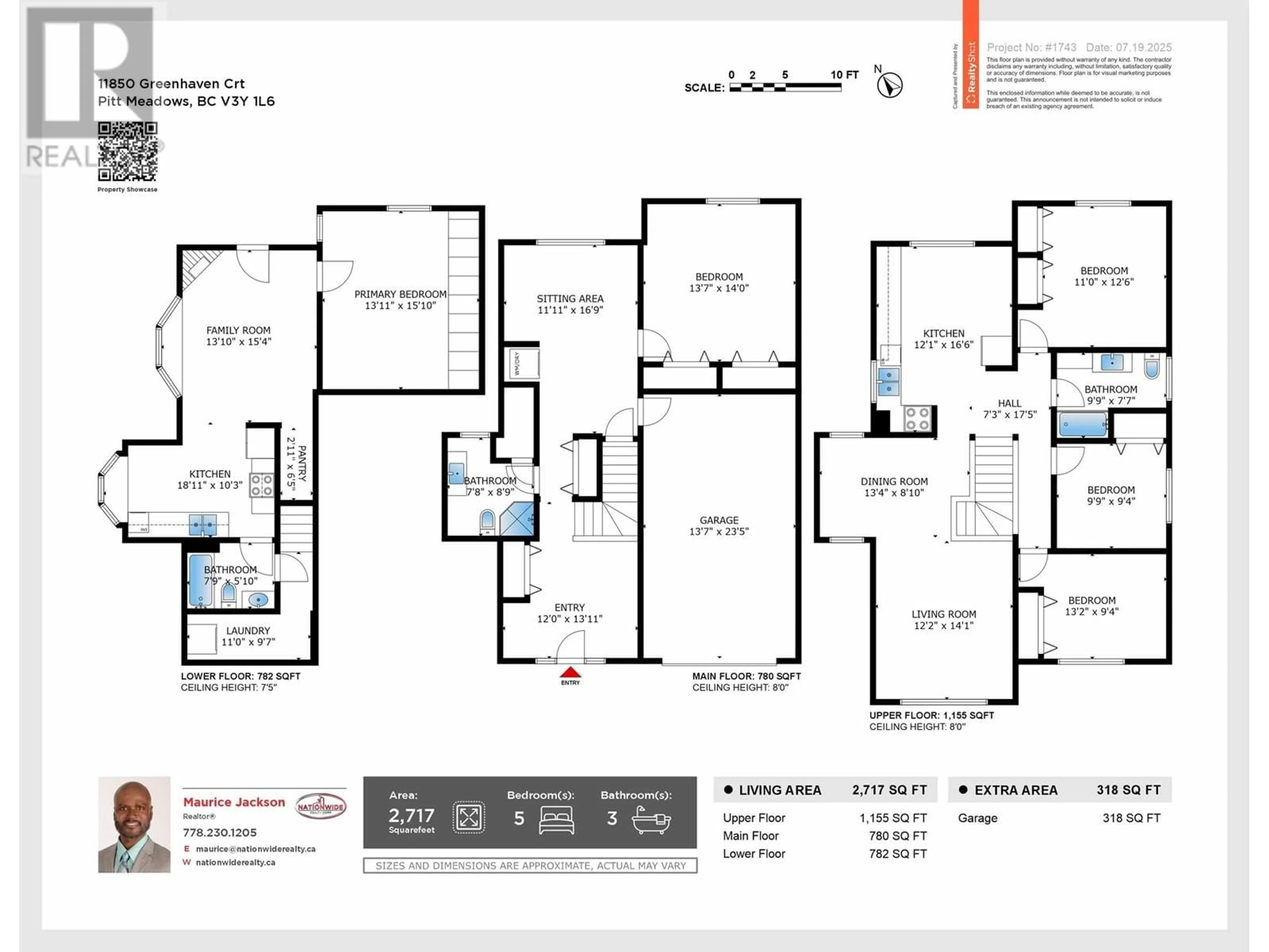 Floor plan for 11850 GREENHAVEN COURT, Pitt Meadows British Columbia V3Y1L6