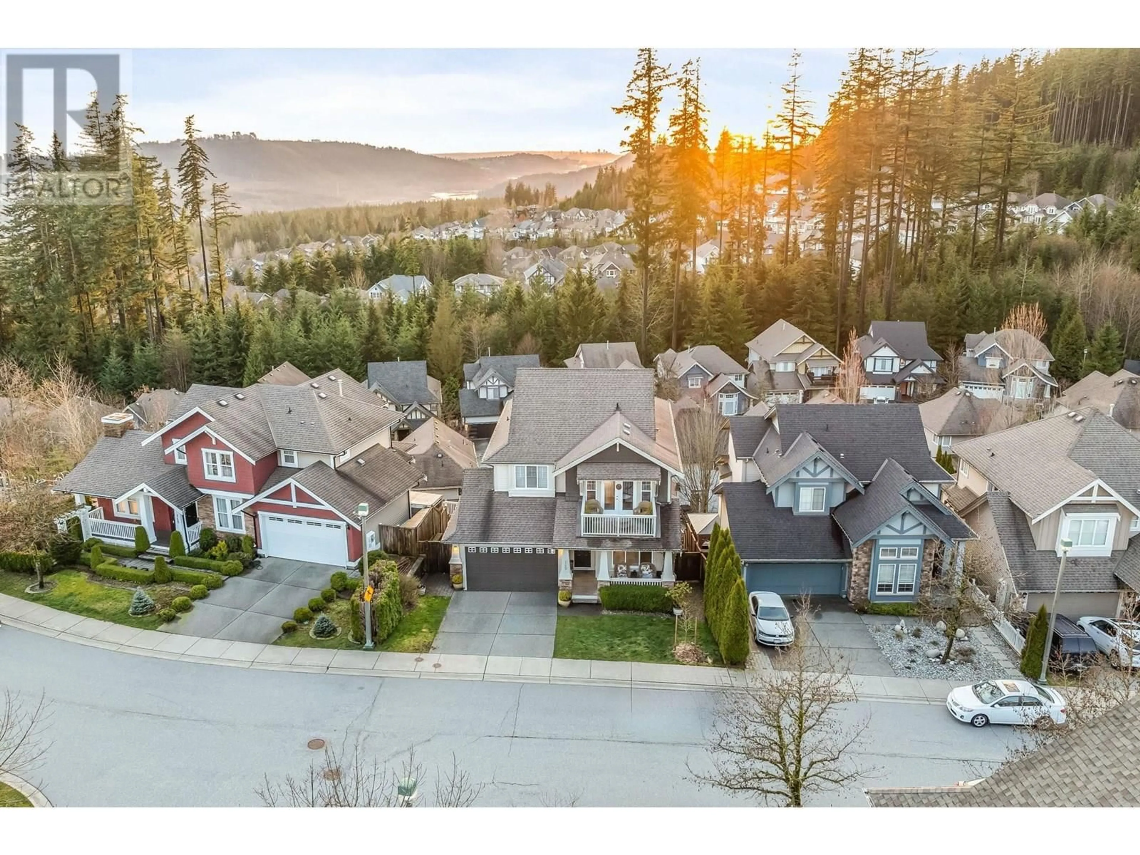 A pic from outside/outdoor area/front of a property/back of a property/a pic from drone, mountain view for 149 SYCAMORE DRIVE, Port Moody British Columbia V3H0C4