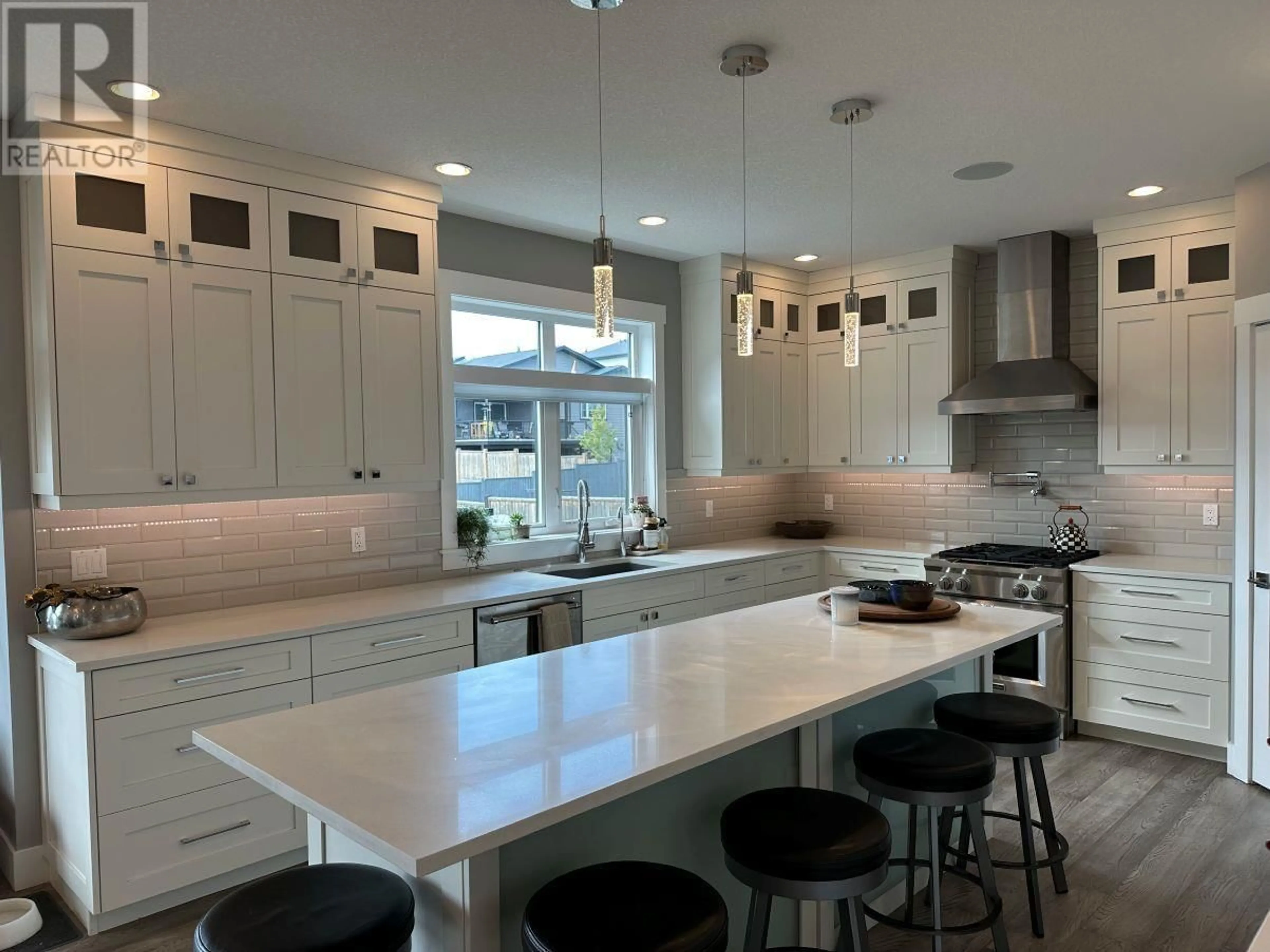 Contemporary kitchen, ceramic/tile floor for 2451 GRAFTON PLACE, Prince George British Columbia V2N0E6