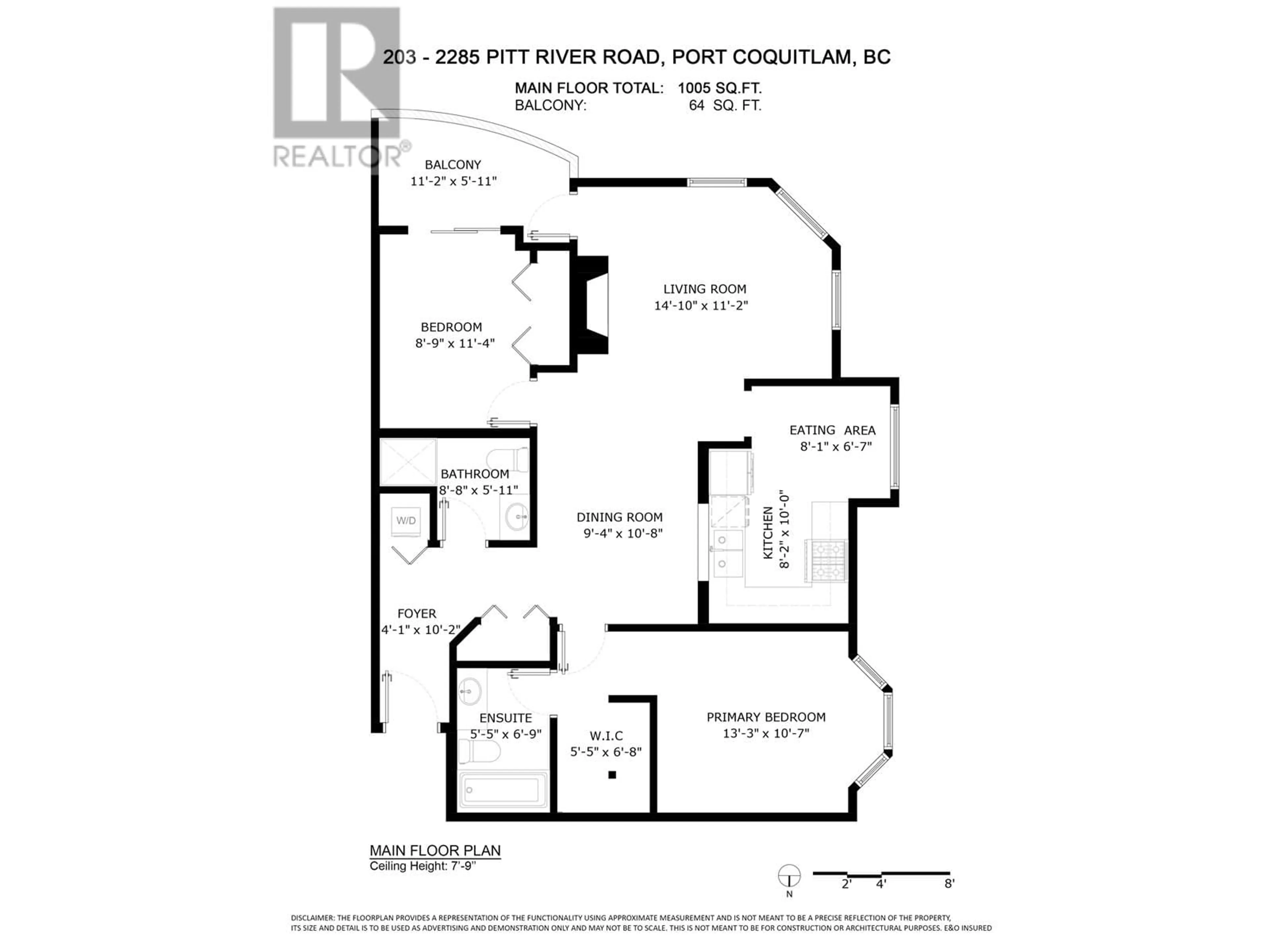 Floor plan for 203 - 2285 PITT RIVER ROAD, Port Coquitlam British Columbia V3C1R7