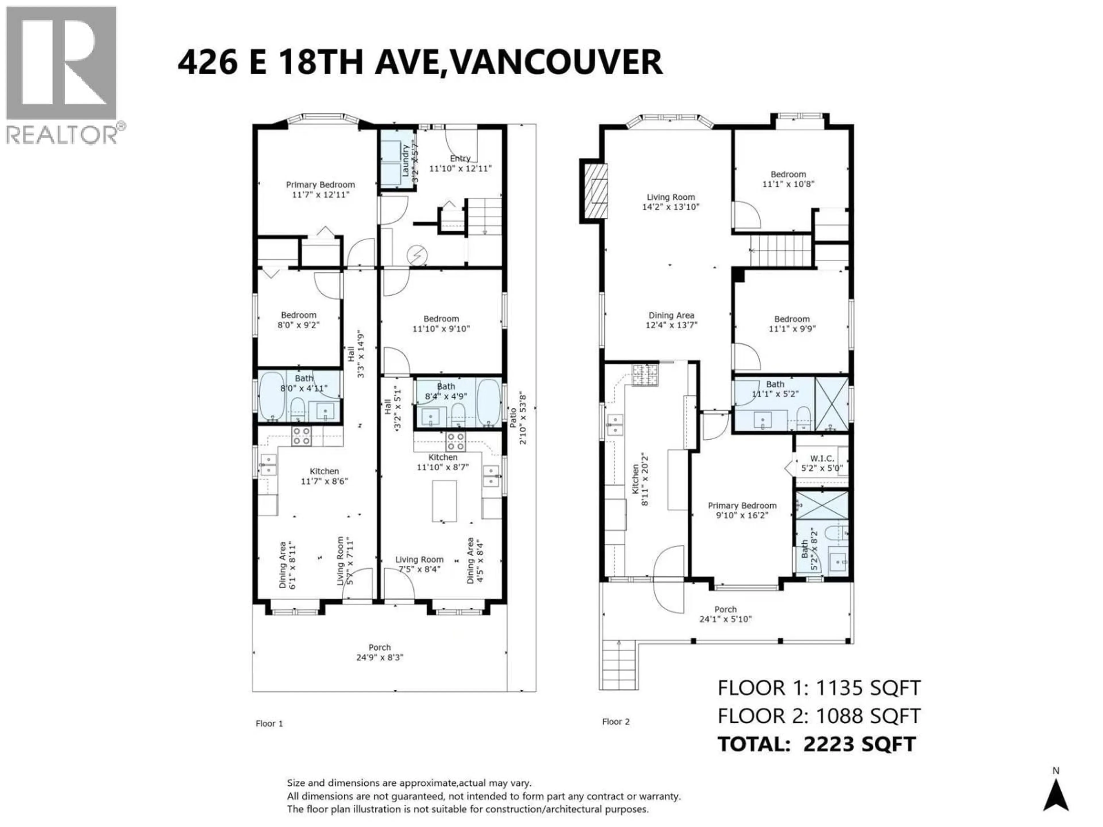 Floor plan for 426 18TH AVENUE, Vancouver British Columbia V5V1G1