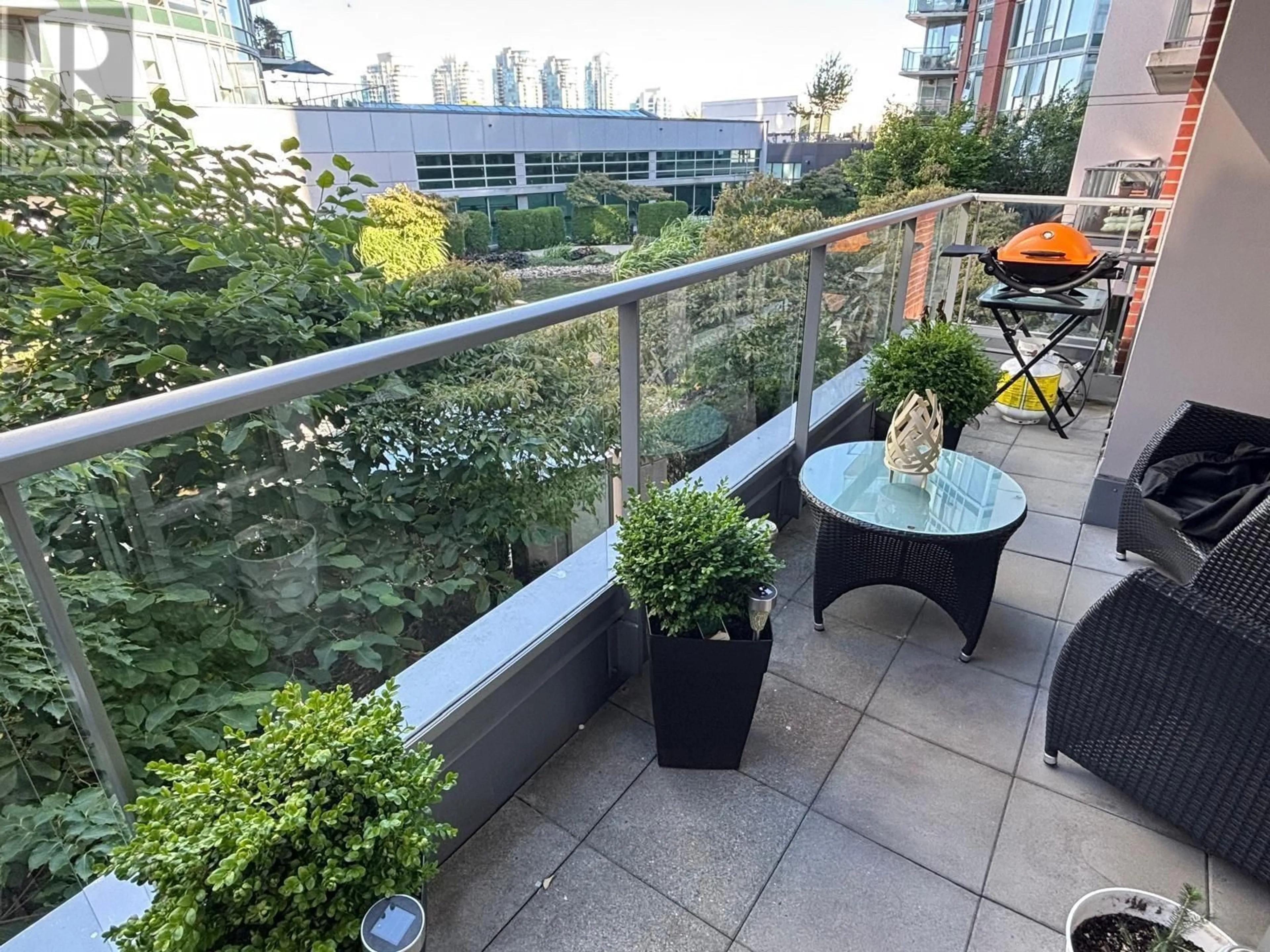 Balcony in the apartment, city buildings view from balcony for 501 - 618 ABBOTT STREET, Vancouver British Columbia V6B0C1