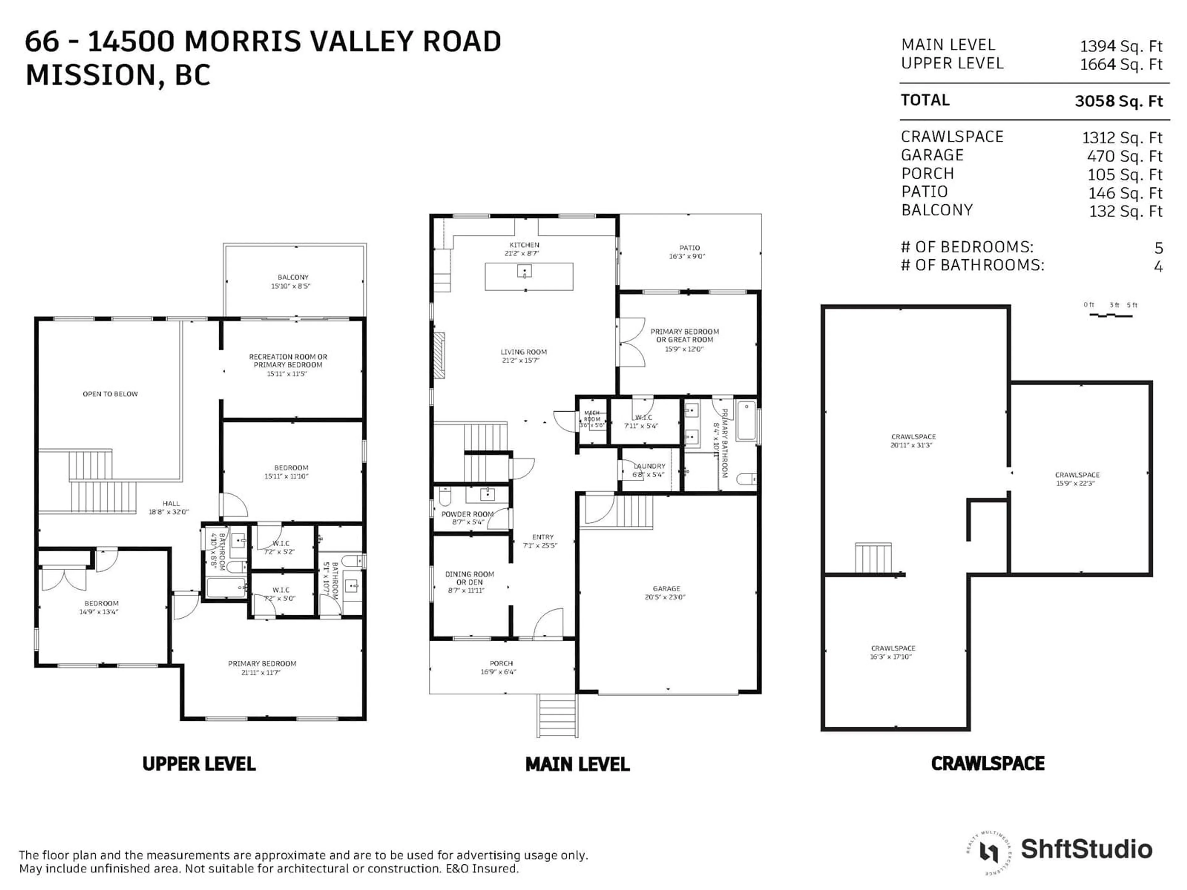 Floor plan for 66 - 14500 MORRIS VALLEY, Mission British Columbia V0M1A1