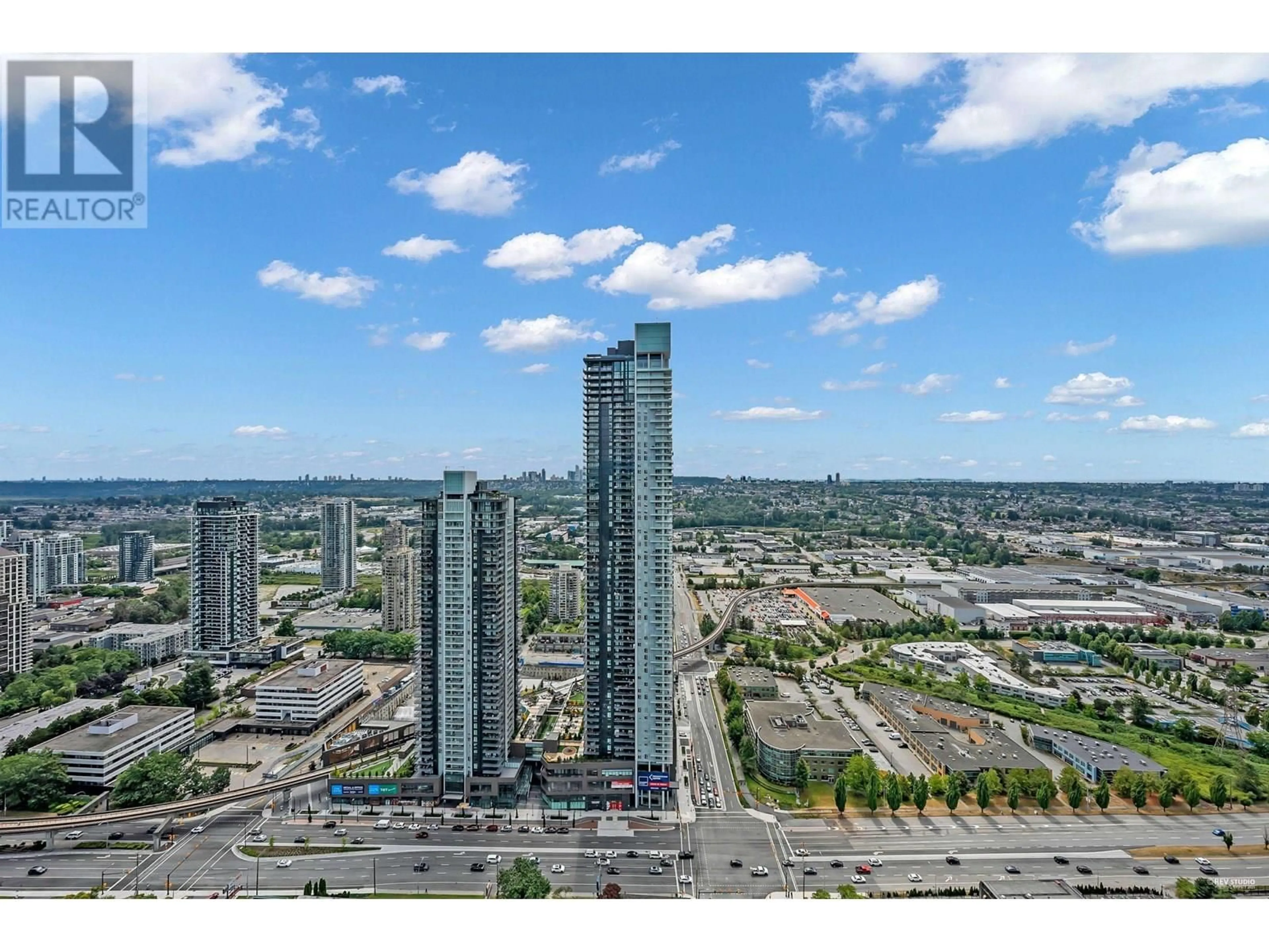 A pic from outside/outdoor area/front of a property/back of a property/a pic from drone, city buildings view from balcony for 4602 - 1888 GILMORE AVENUE, Burnaby British Columbia V5C0L2