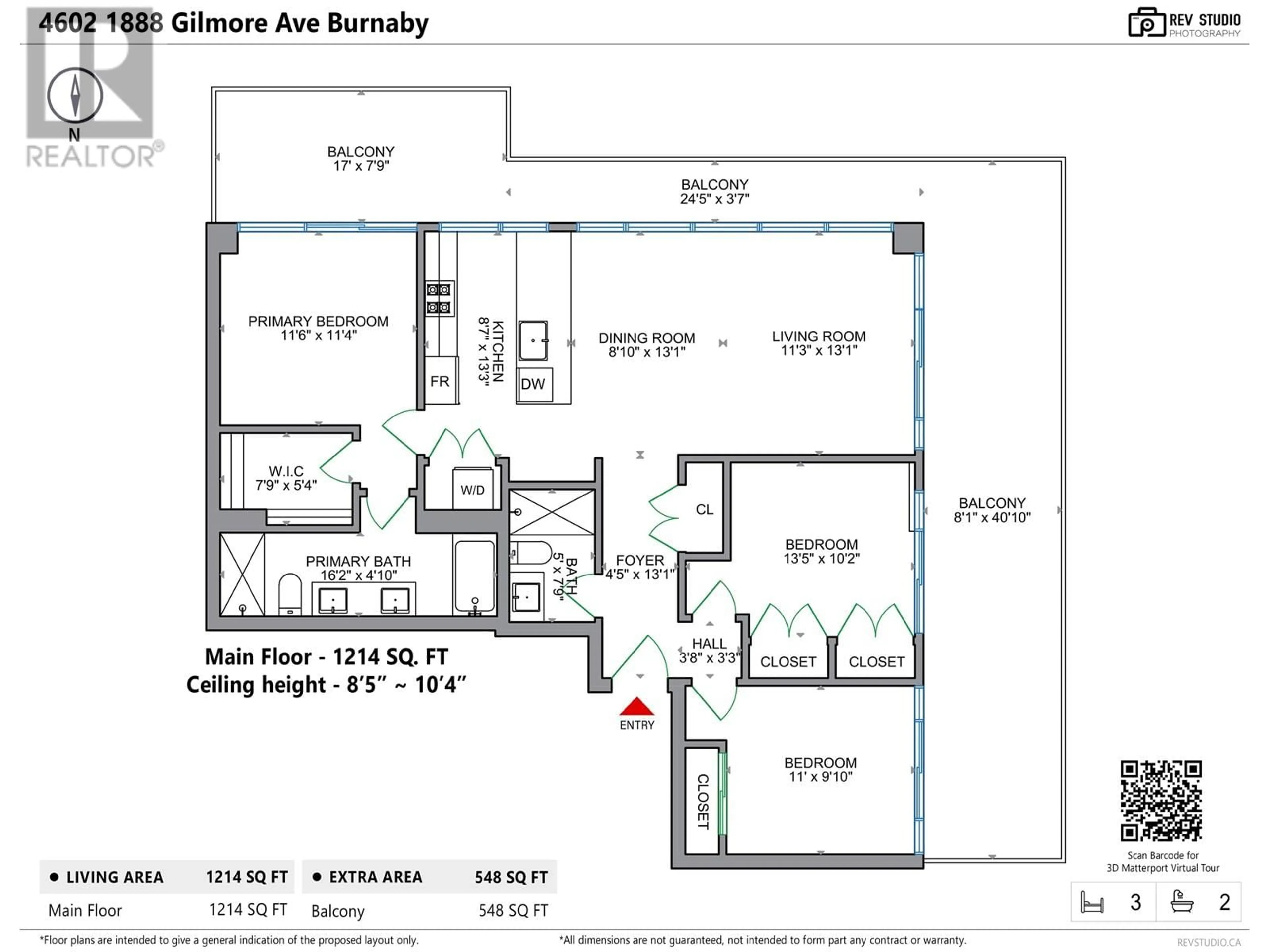 Floor plan for 4602 - 1888 GILMORE AVENUE, Burnaby British Columbia V5C0L2