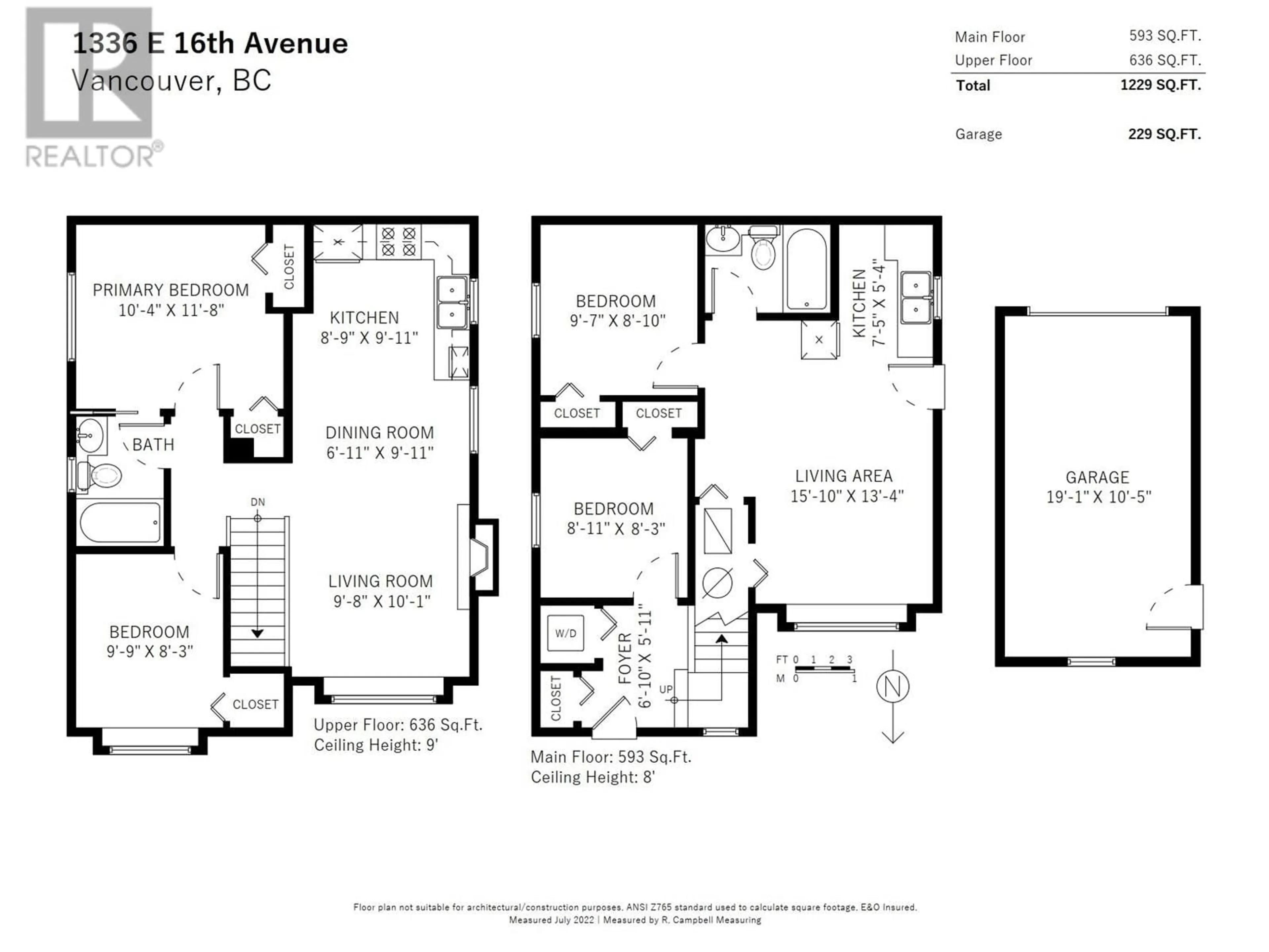 Floor plan for 1336 16TH AVENUE, Vancouver British Columbia V5T4G8