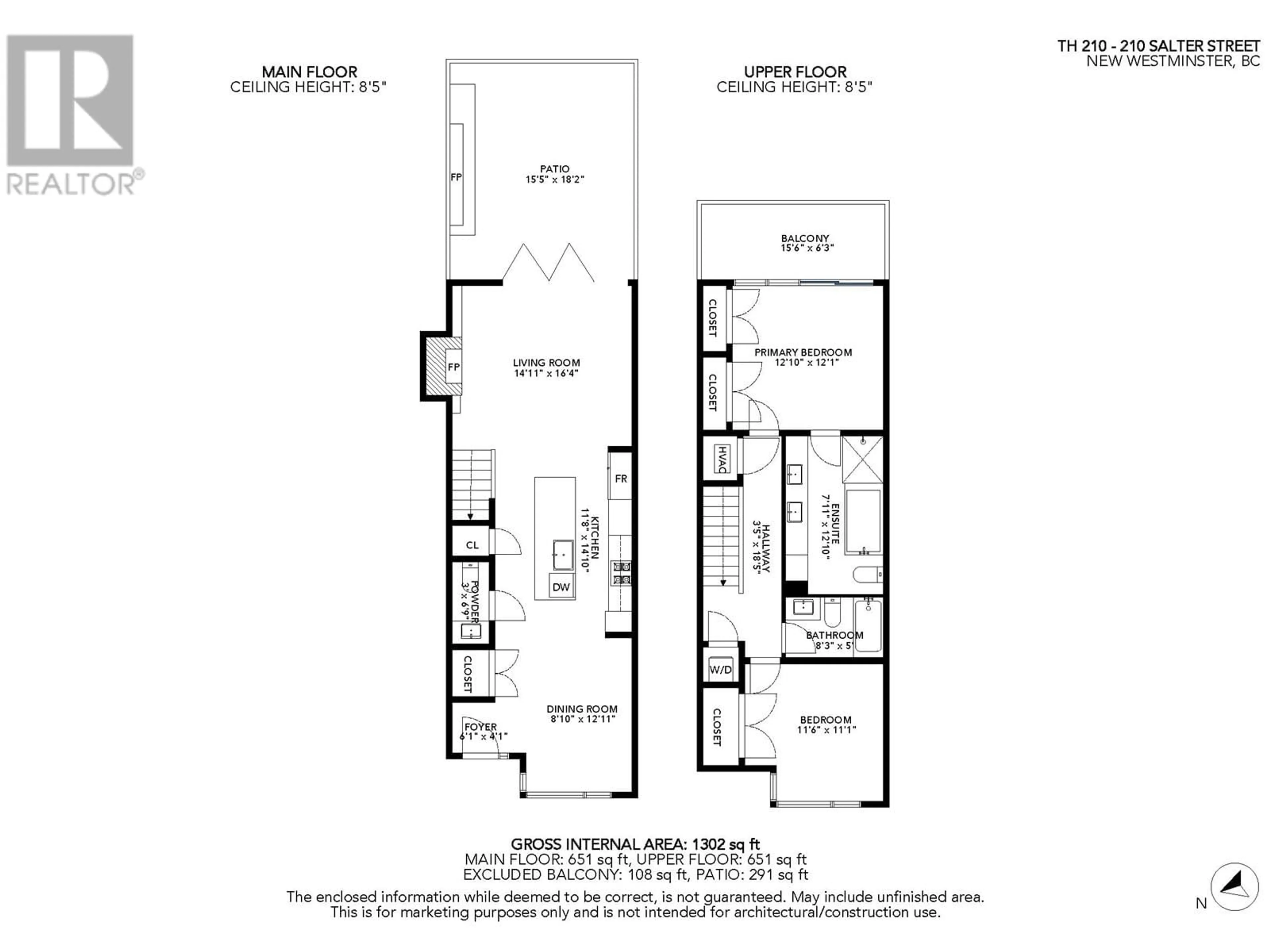 Floor plan for TH210 - 210 SALTER STREET, New Westminster British Columbia V3M0J9