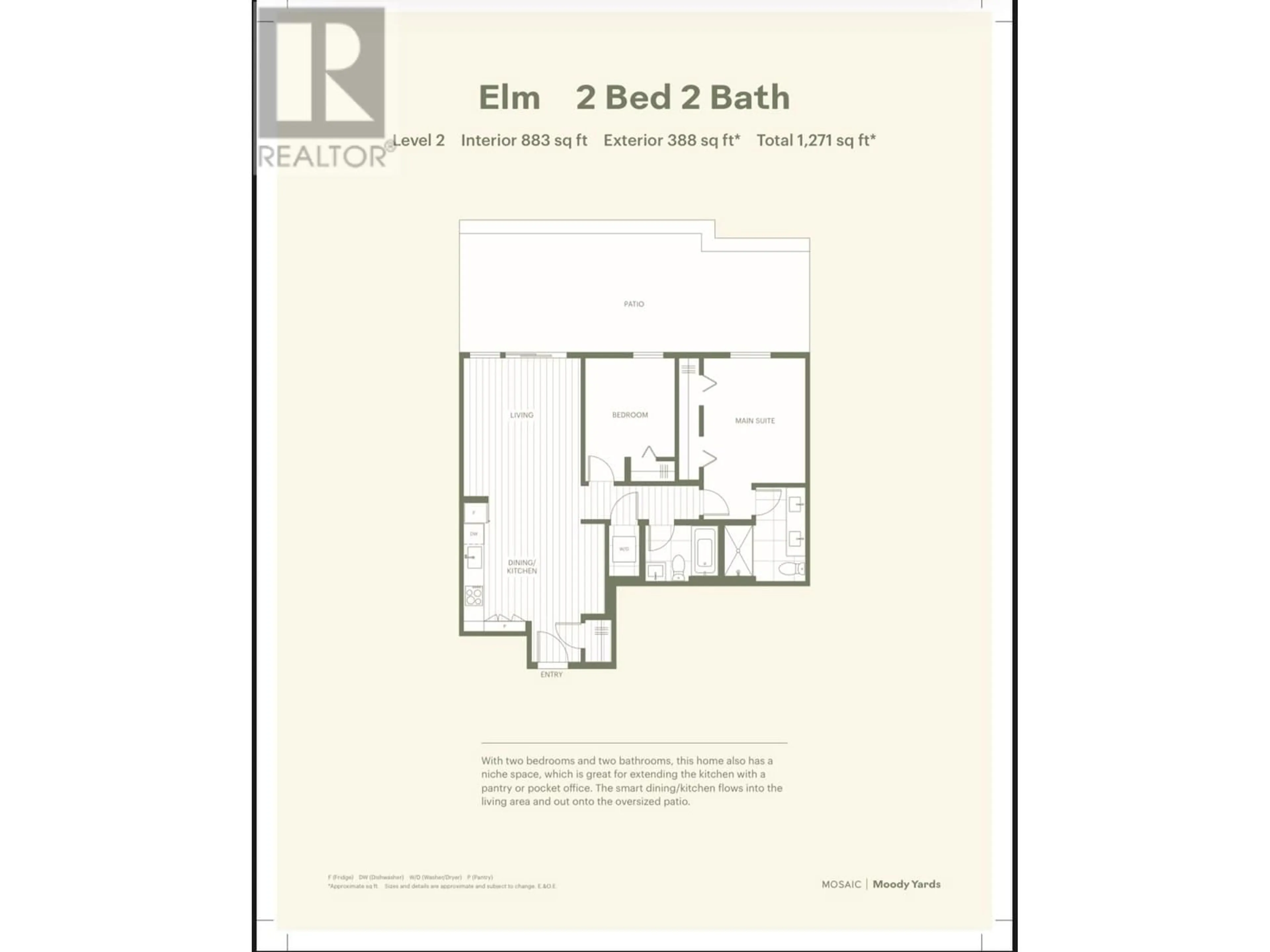 Floor plan for 216 - 3075 MURRAY STREET, Port Moody British Columbia V3H1X3