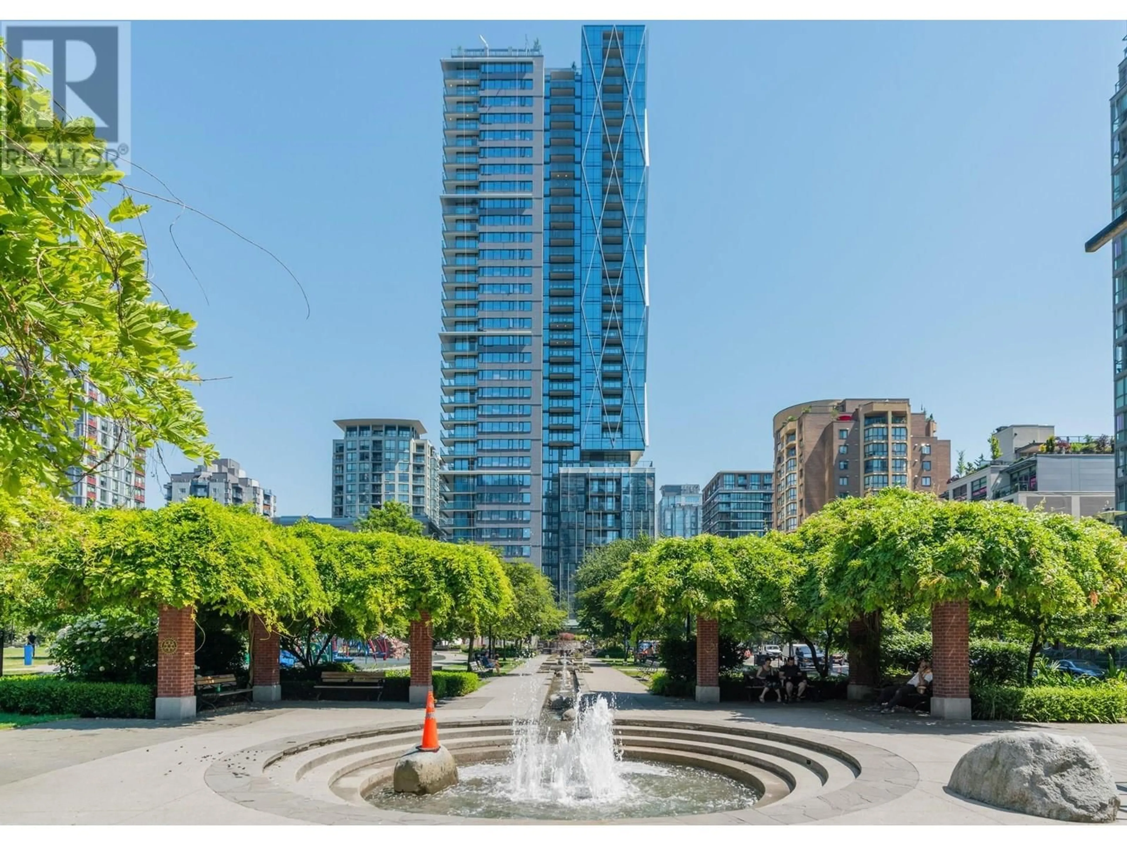 Patio, city buildings view from balcony for 3306 - 1111 RICHARDS STREET, Vancouver British Columbia V6B0S3