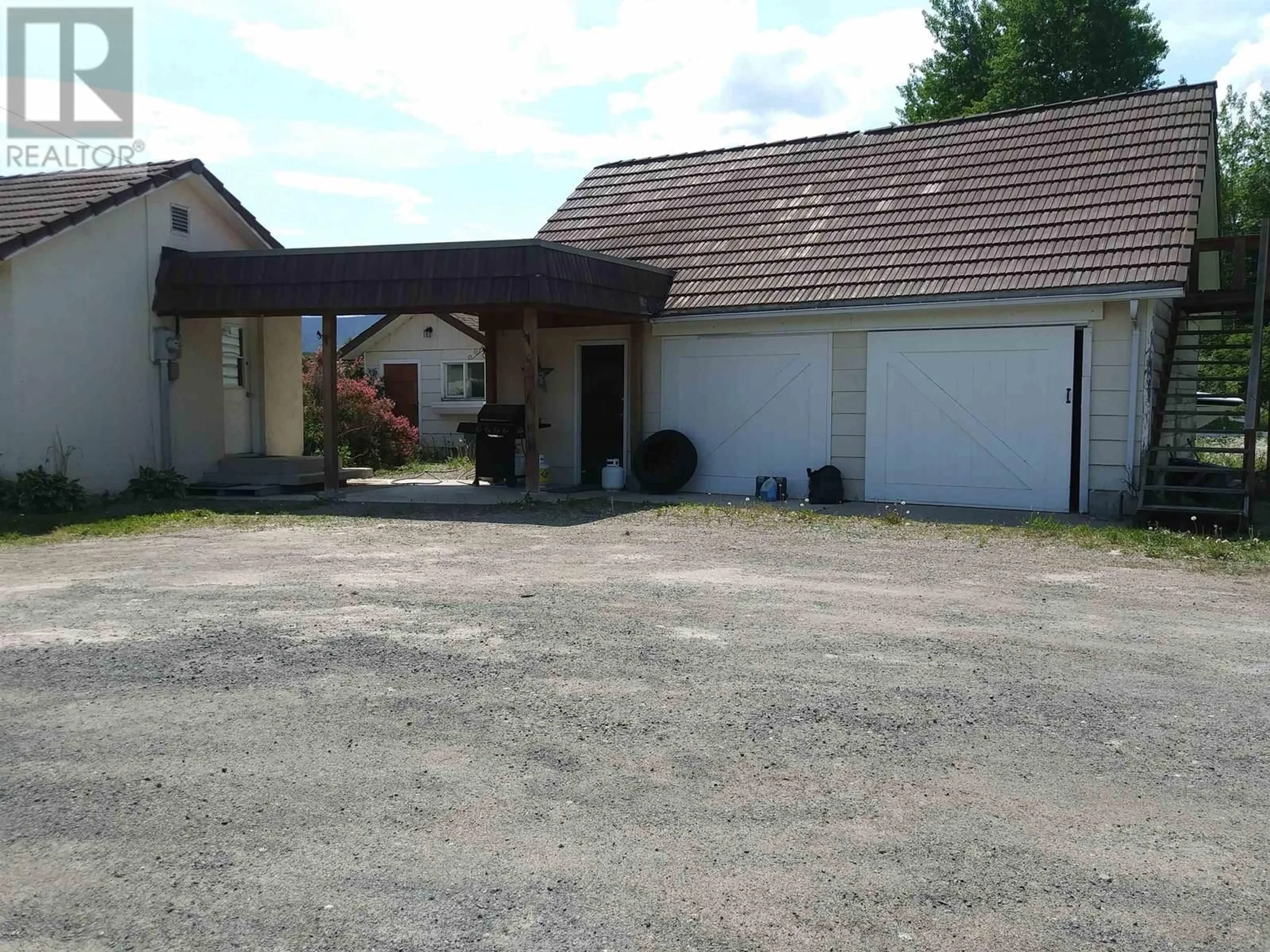 A pic from outside/outdoor area/front of a property/back of a property/a pic from drone, street for 5343 NITHI ROAD, Fraser Lake British Columbia V0J1S0
