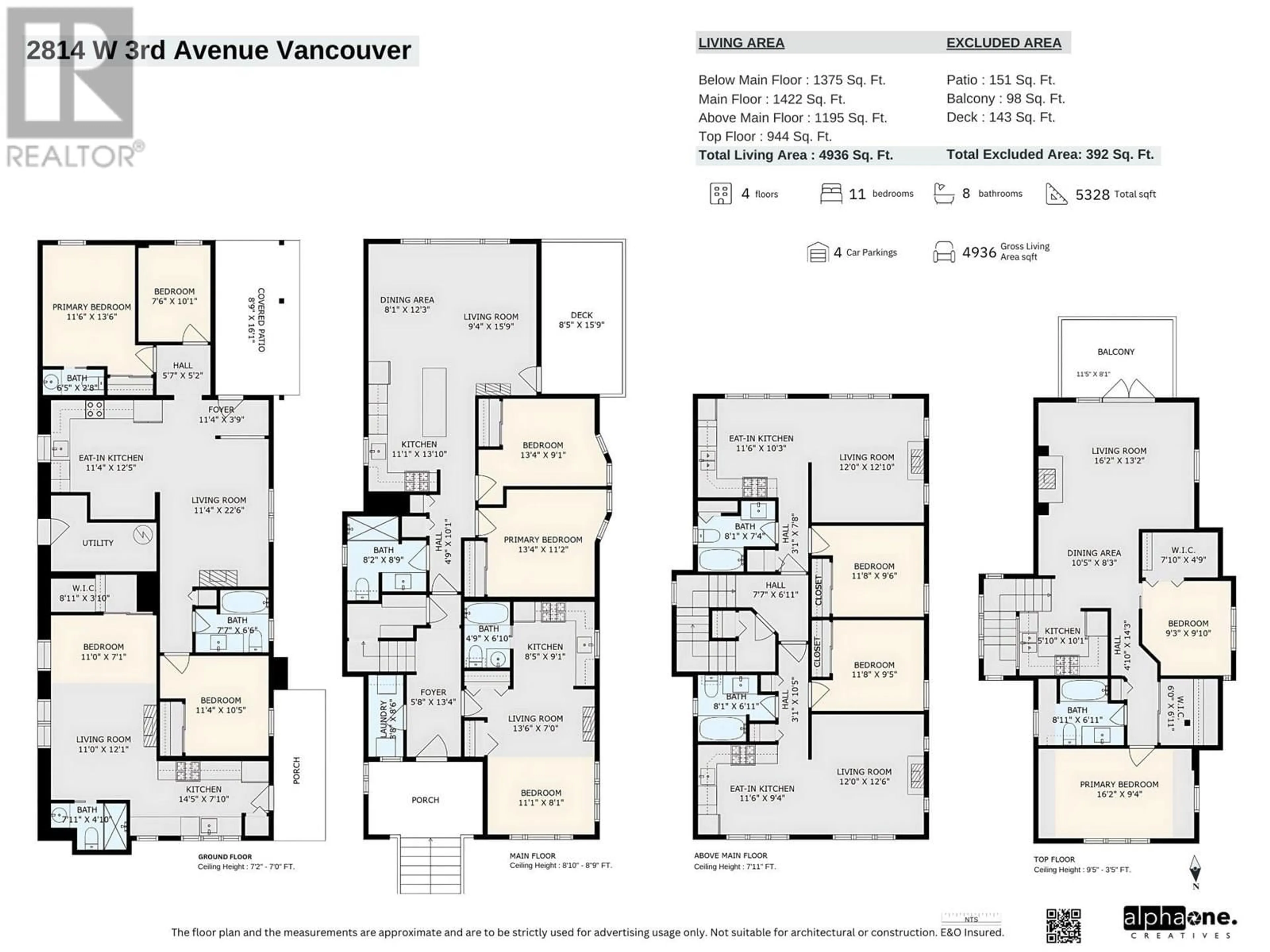 Floor plan for 2814 3RD AVENUE, Vancouver British Columbia V6K1M7