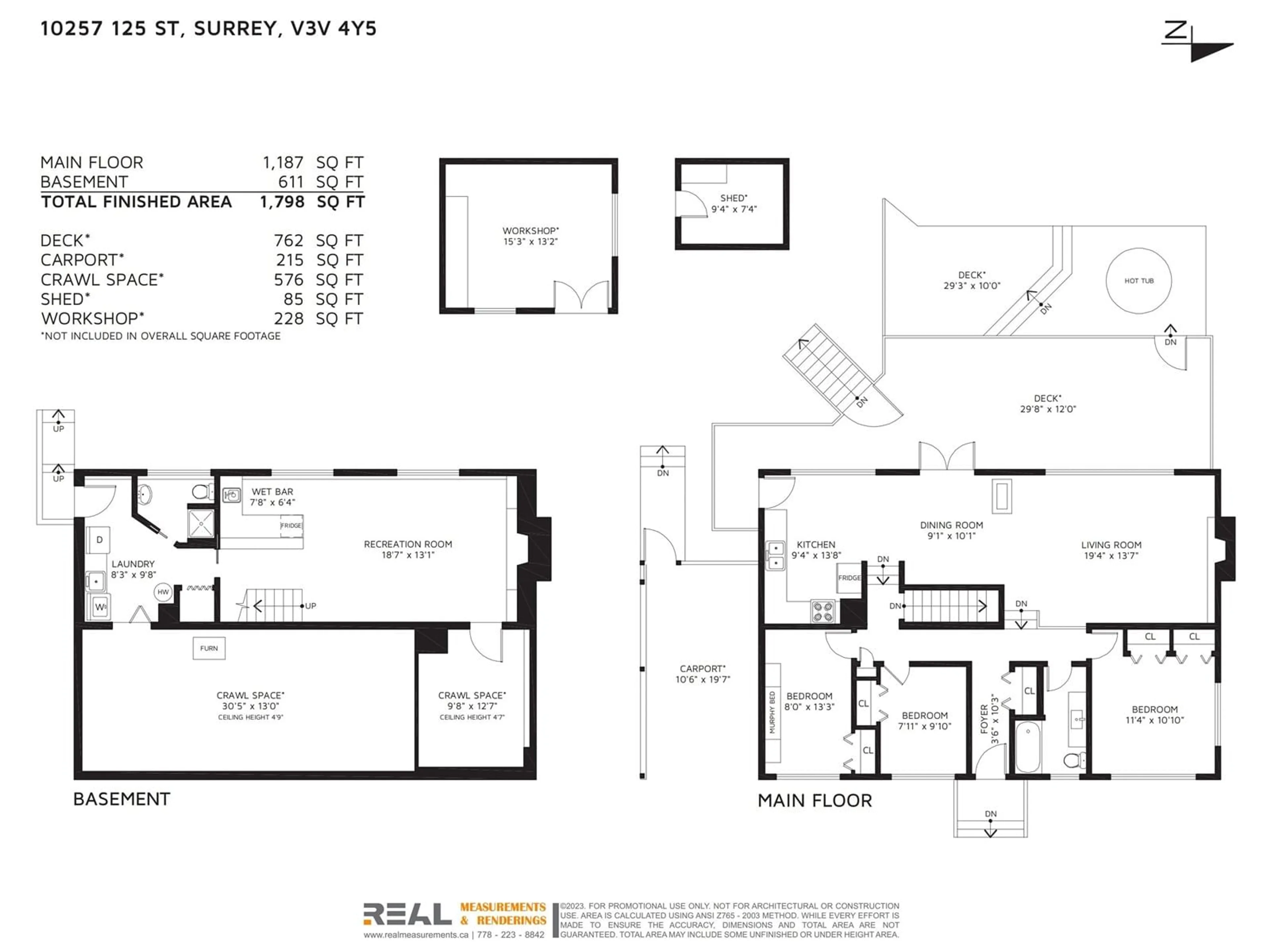 Floor plan for 10257 125, Surrey British Columbia V3V4Y5