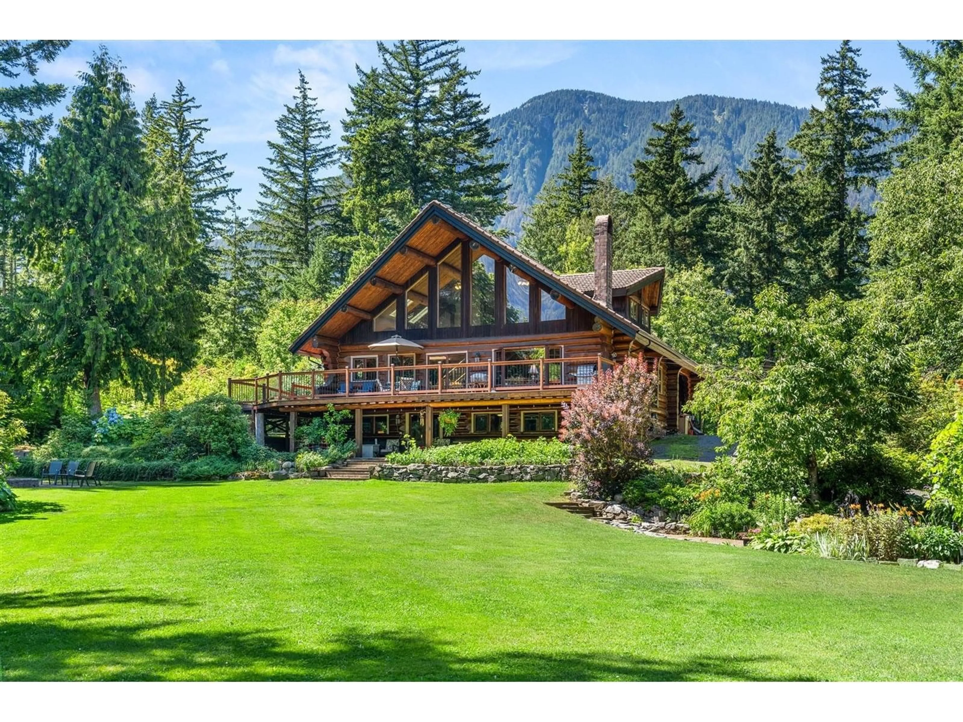 A pic from outside/outdoor area/front of a property/back of a property/a pic from drone, mountain view for 21360 LANDSTROM ROAD, Hope British Columbia V0X1L3