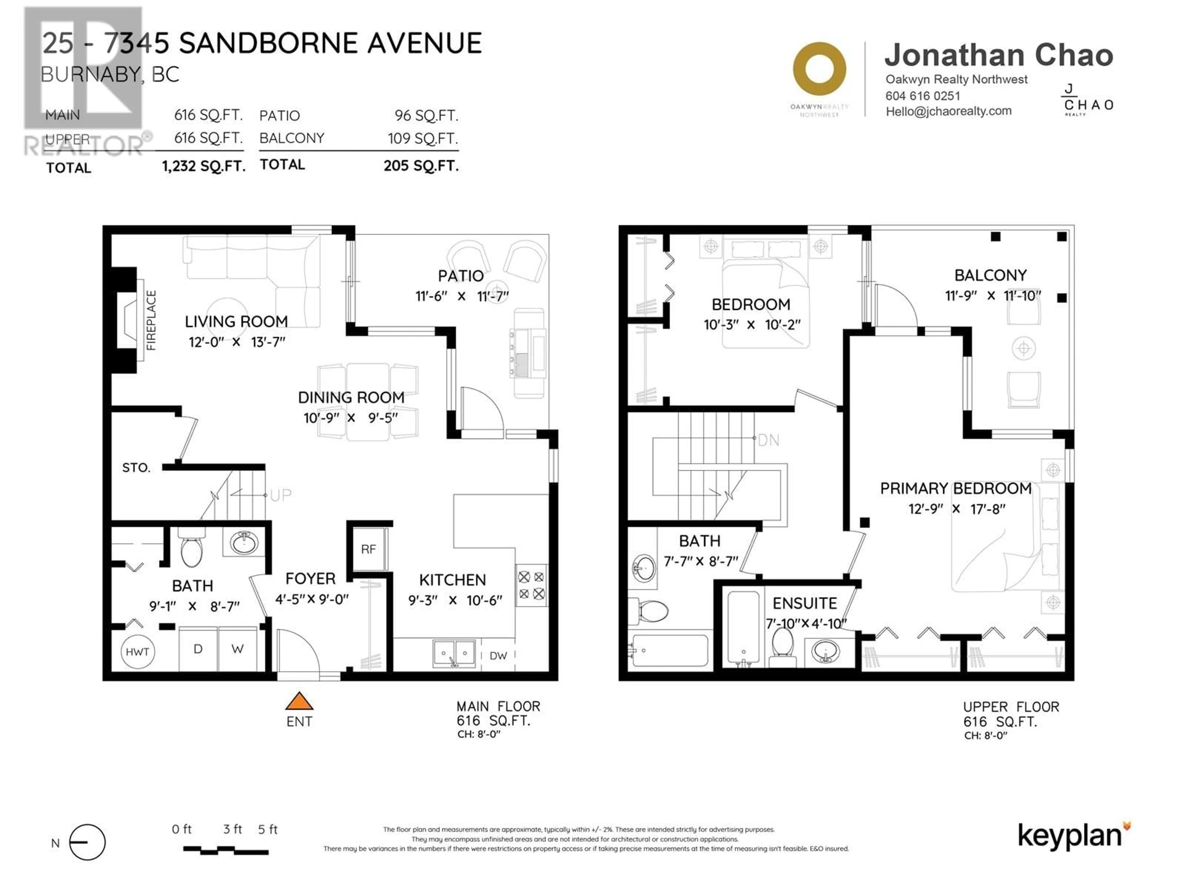Floor plan for 25 - 7345 SANDBORNE AVENUE, Burnaby British Columbia V3N4W6