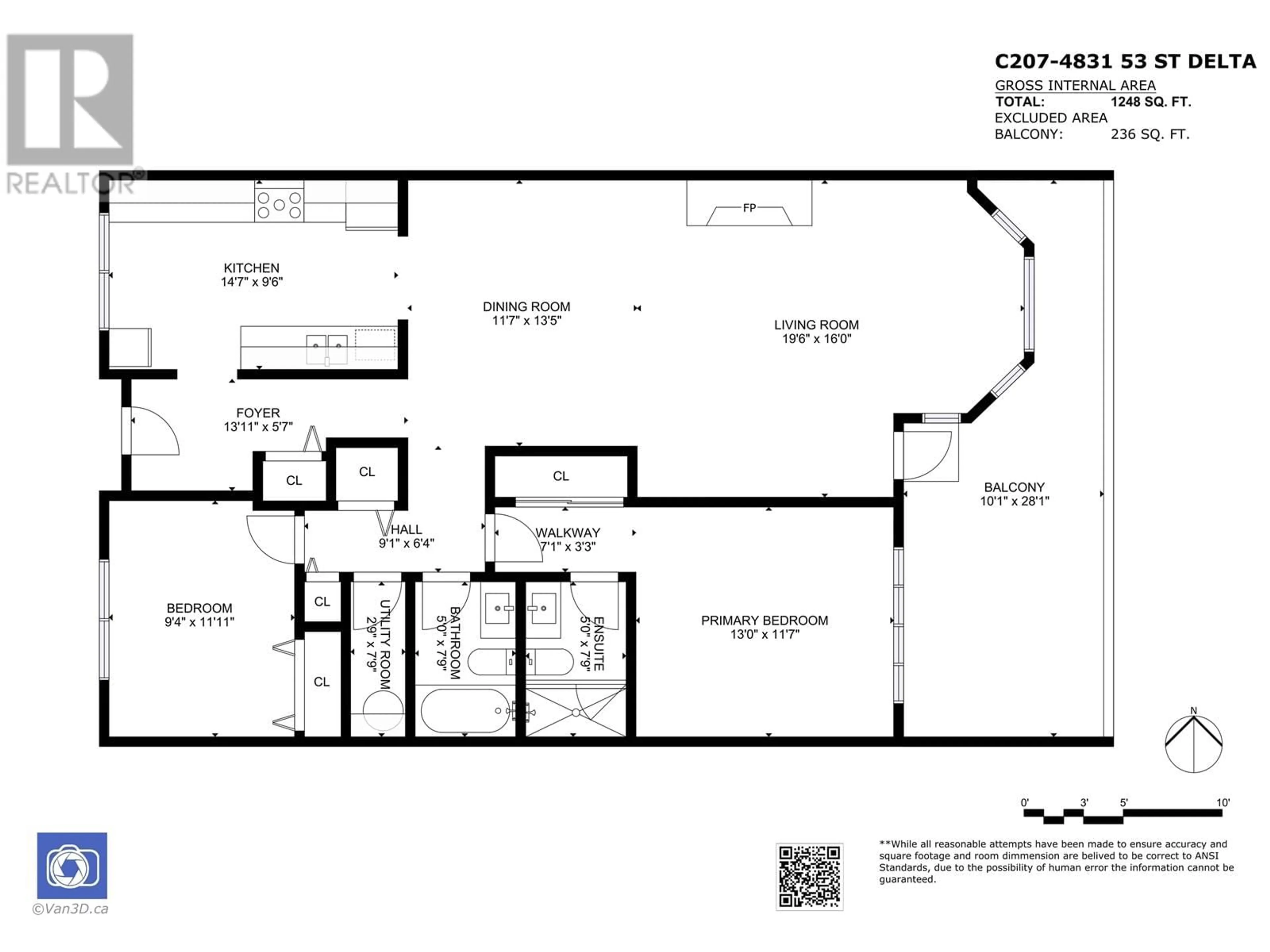 Floor plan for C207 - 4831 53 STREET, Delta British Columbia V4K2Z3