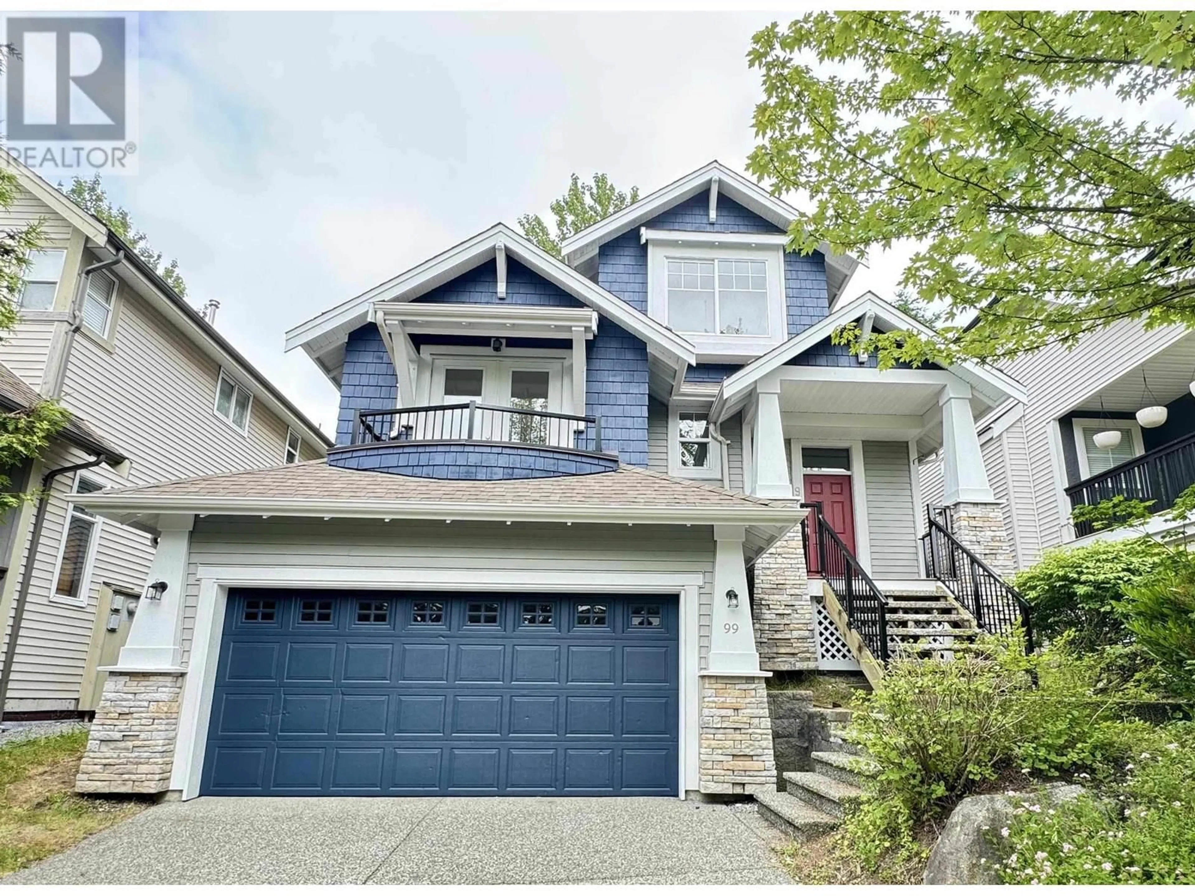 Home with vinyl exterior material, street for 99 MAPLE DRIVE, Port Moody British Columbia V3E2Y2