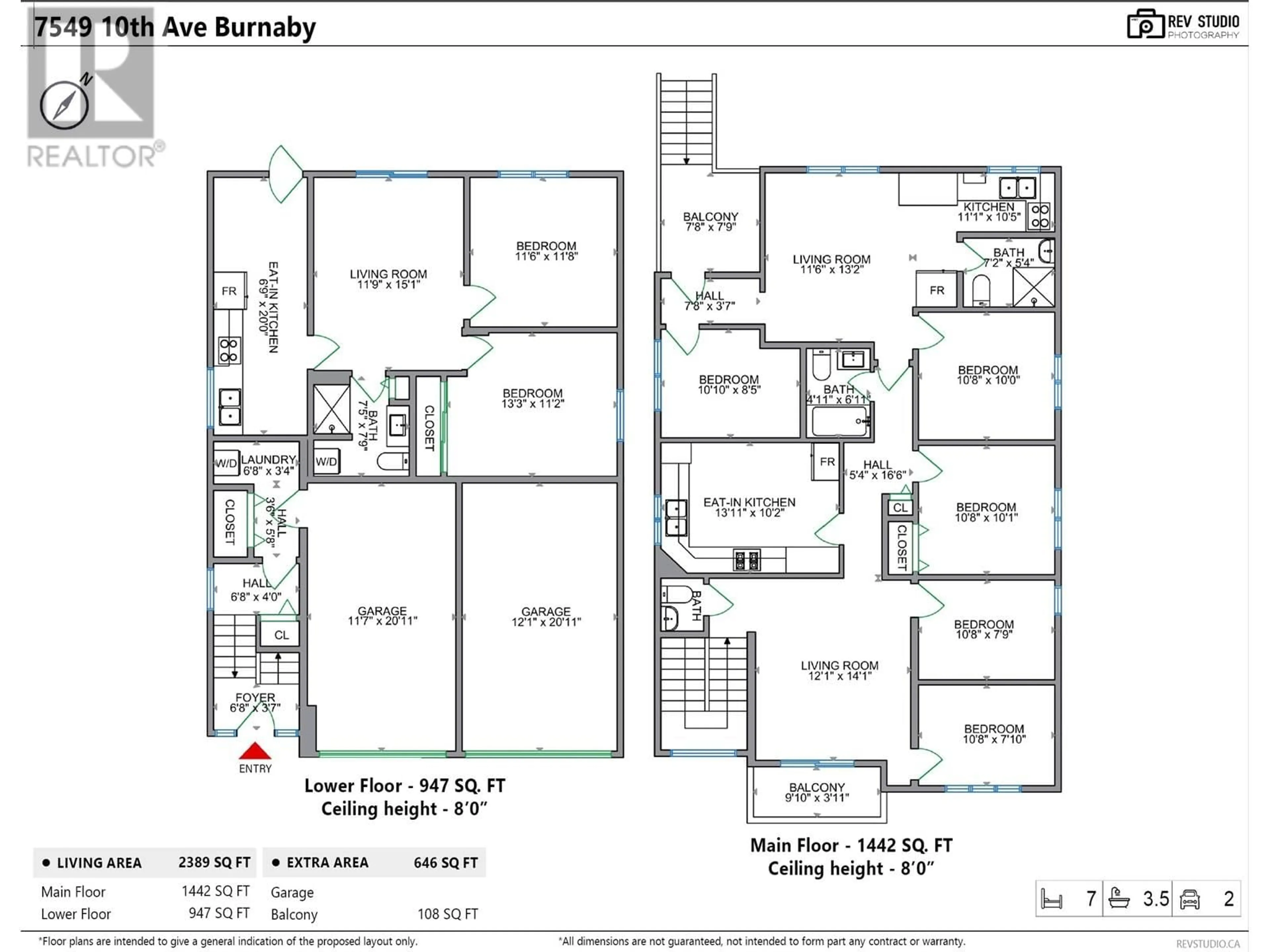 Floor plan for 7549 10TH AVENUE, Burnaby British Columbia V3N2S1