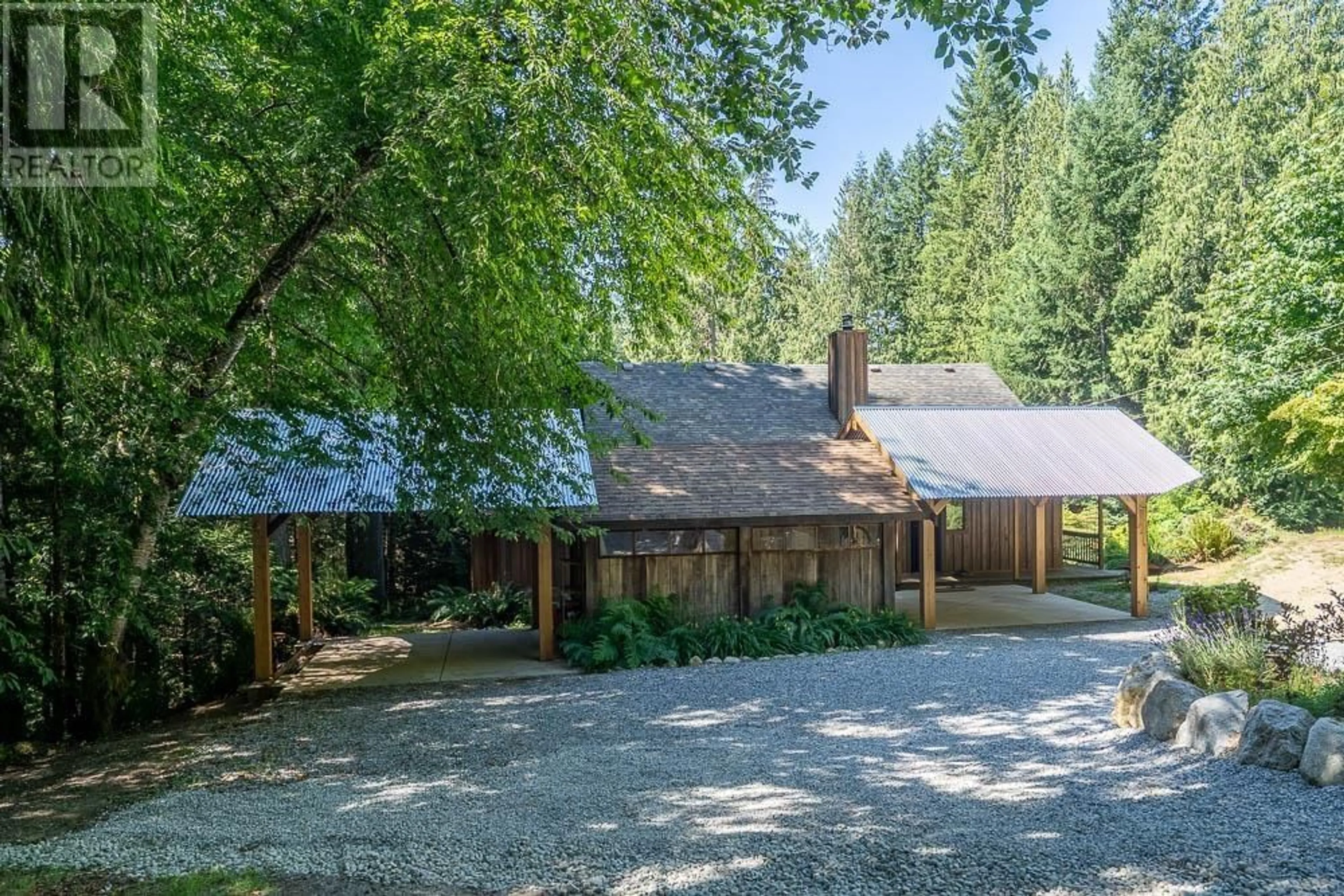 A pic from outside/outdoor area/front of a property/back of a property/a pic from drone, forest/trees view for 2931 GRAUMAN ROAD, Roberts Creek British Columbia V0N2W1