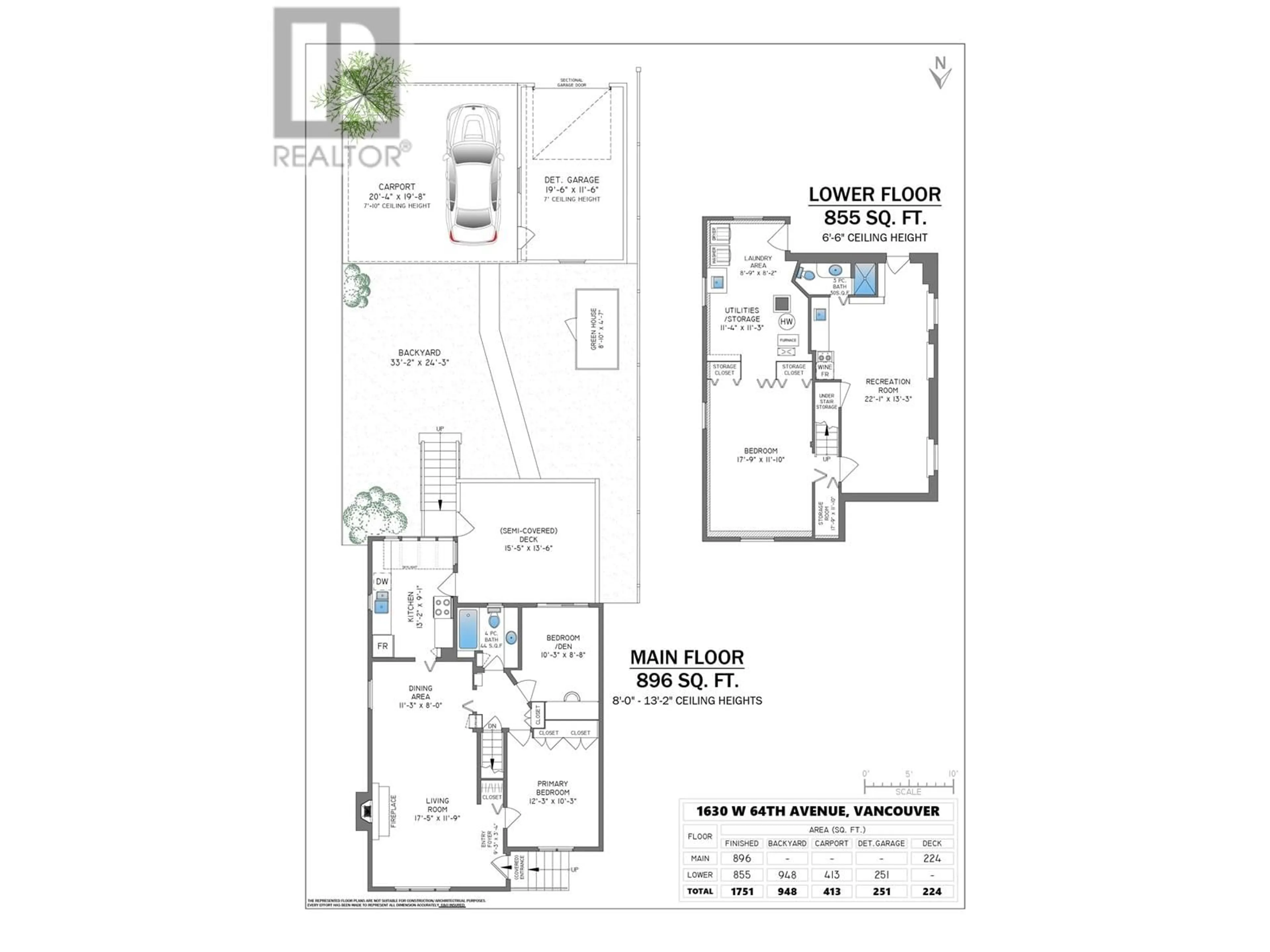 Floor plan for 1630 64TH AVENUE, Vancouver British Columbia V6P2P1