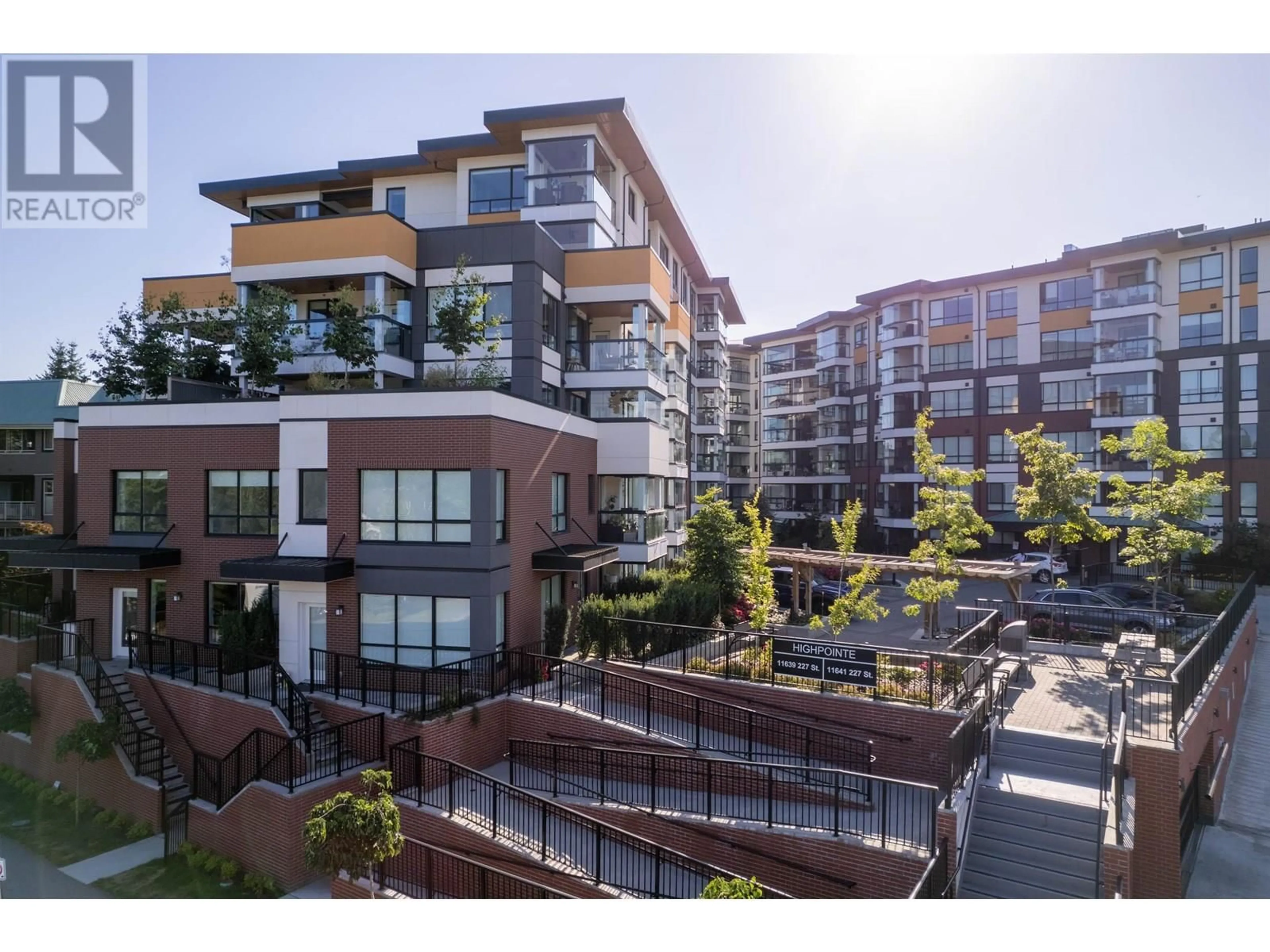 A pic from outside/outdoor area/front of a property/back of a property/a pic from drone, street for 103 - 11639 227 STREET, Maple Ridge British Columbia V2X9B2